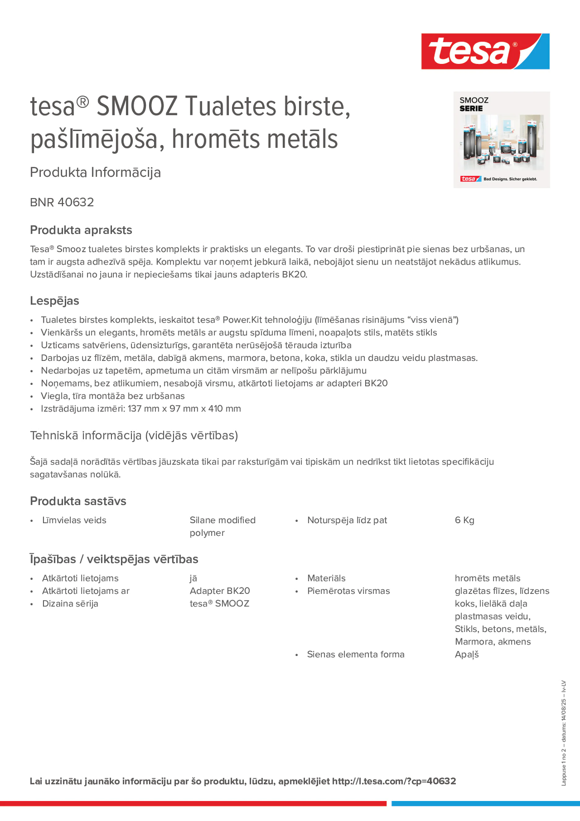 Product information_tesa® 40632_lv-LV