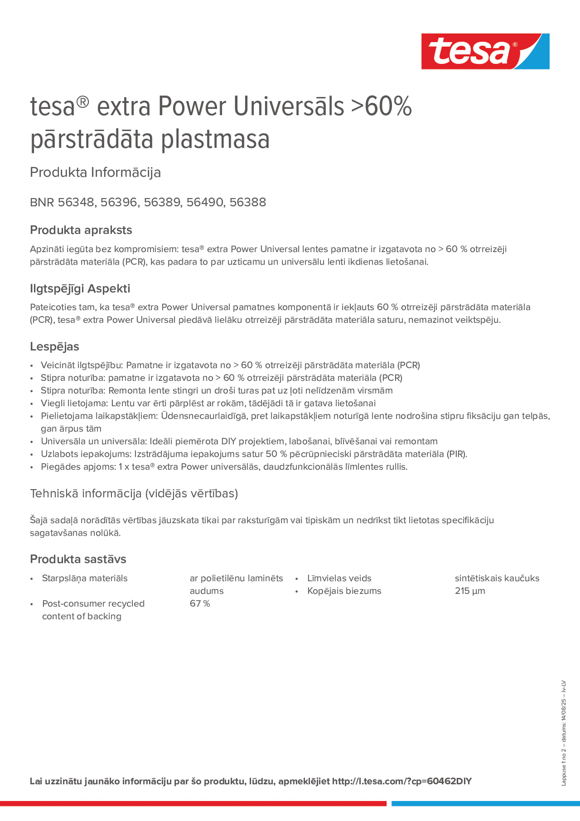 Product information_tesa® extra Power 56348_lv-LV