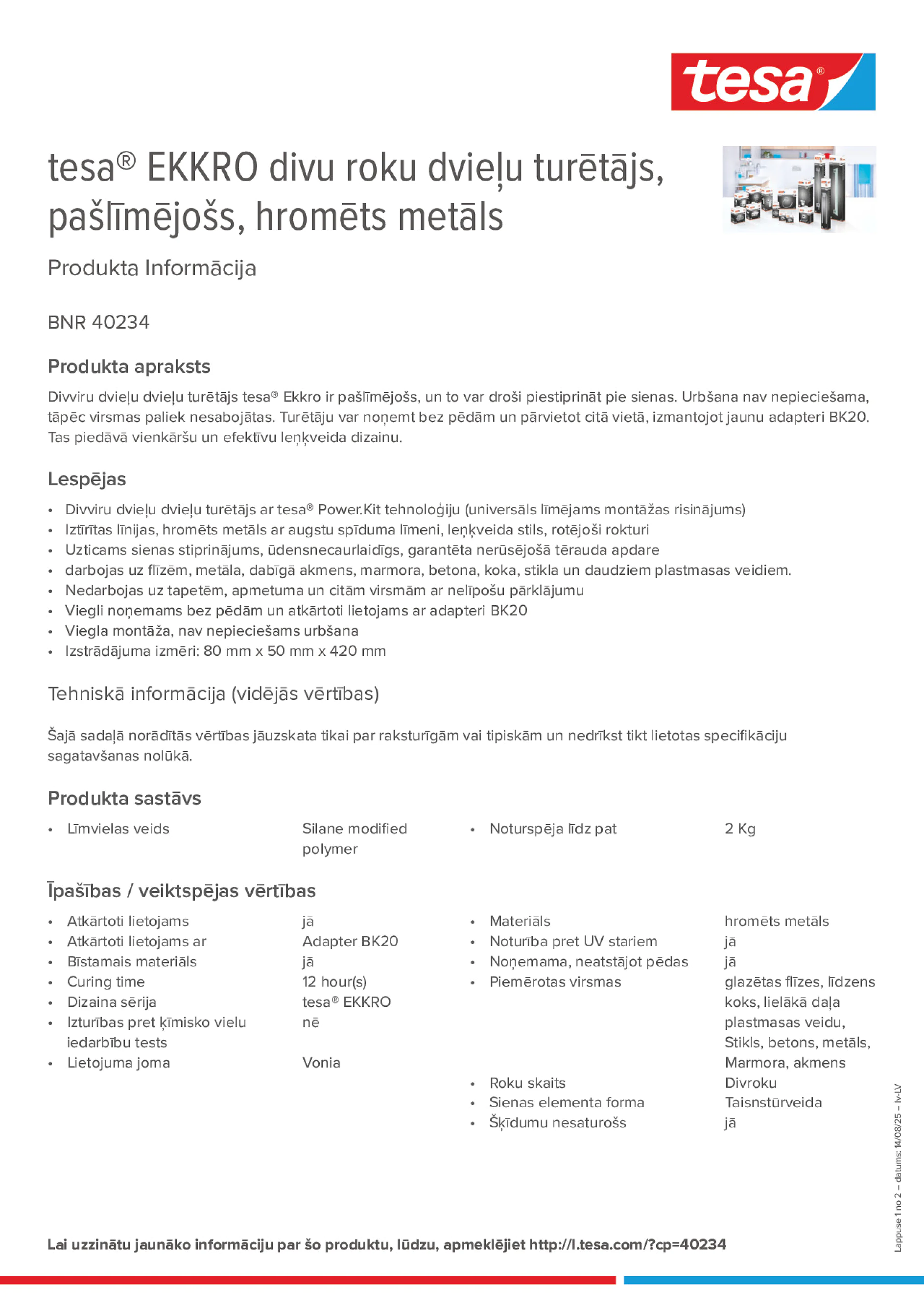 Product information_tesa® 40234_lv-LV