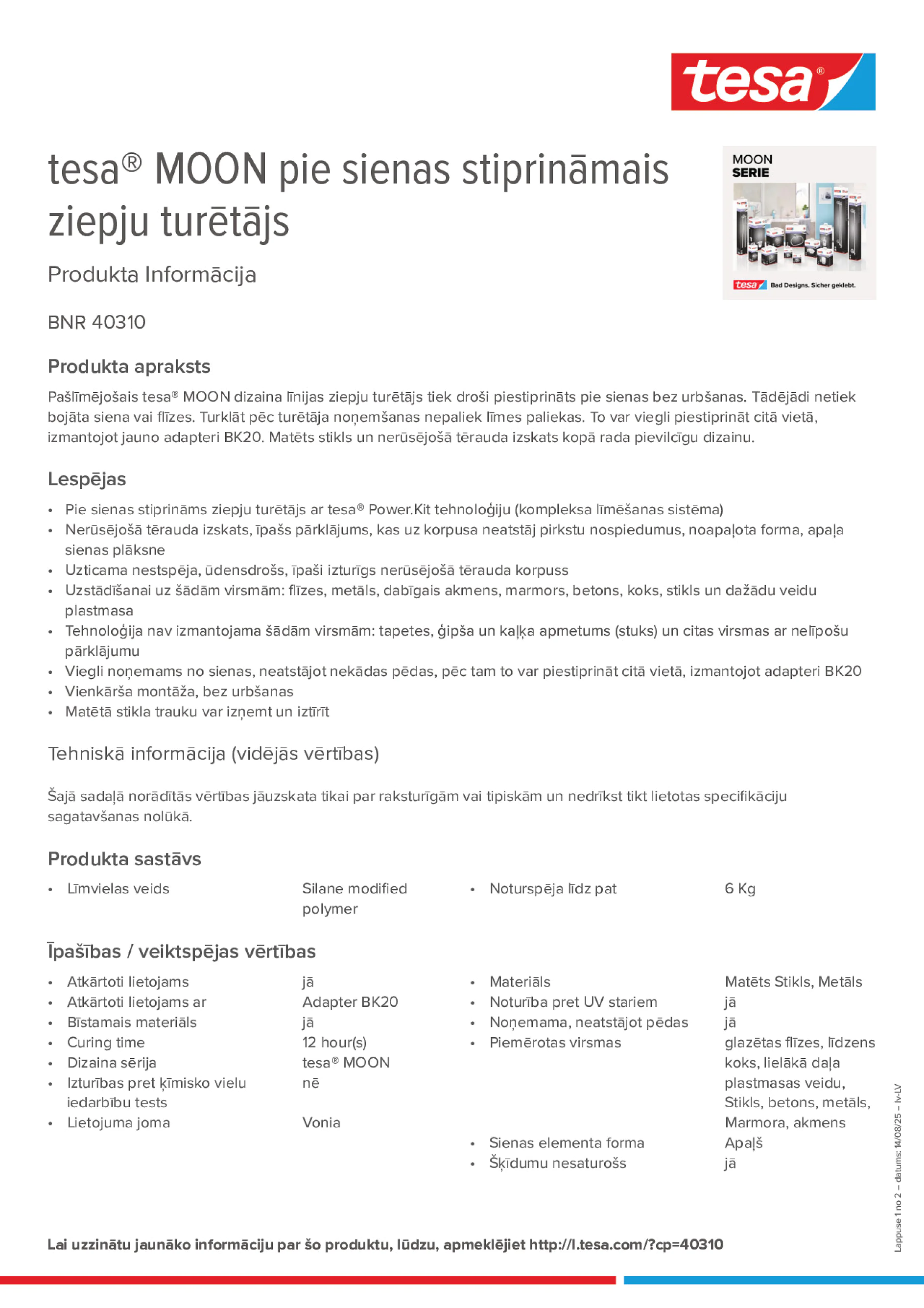 Product information_tesa® 40310_lv-LV