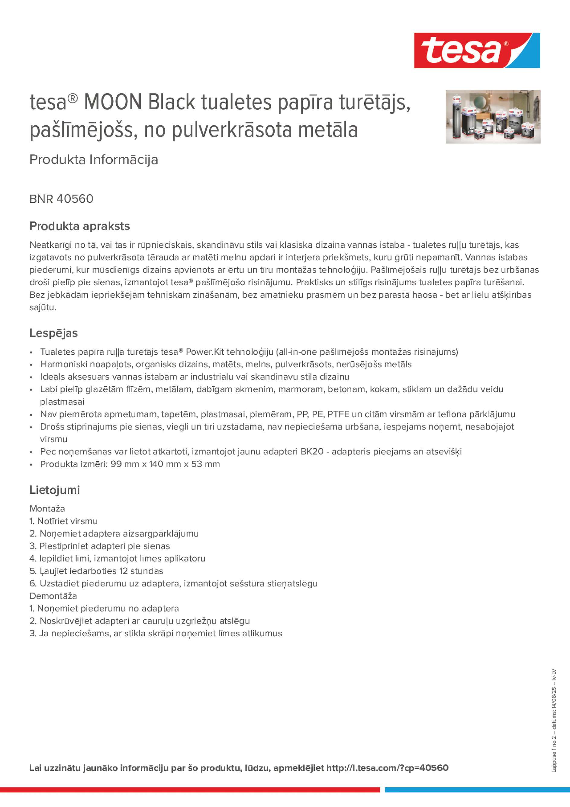 Product information_tesa® 40560_lv-LV
