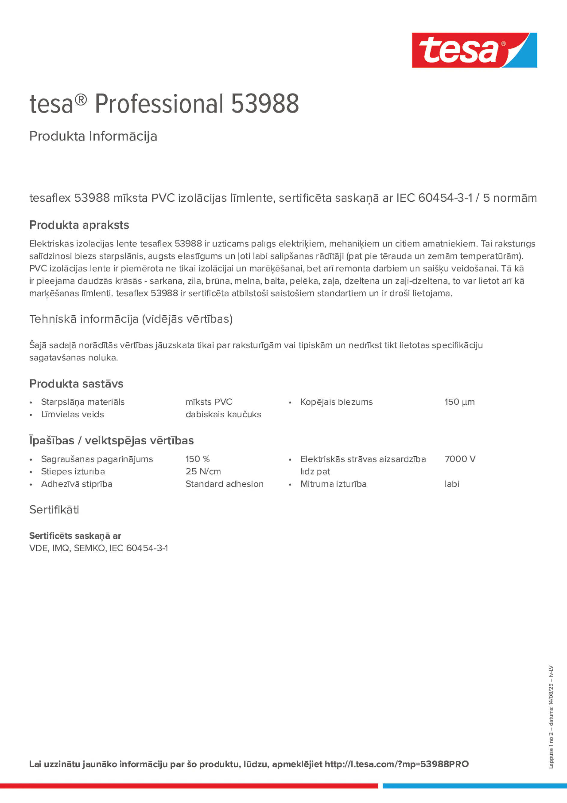 Product information_tesa® Professional 53988_lv-LV