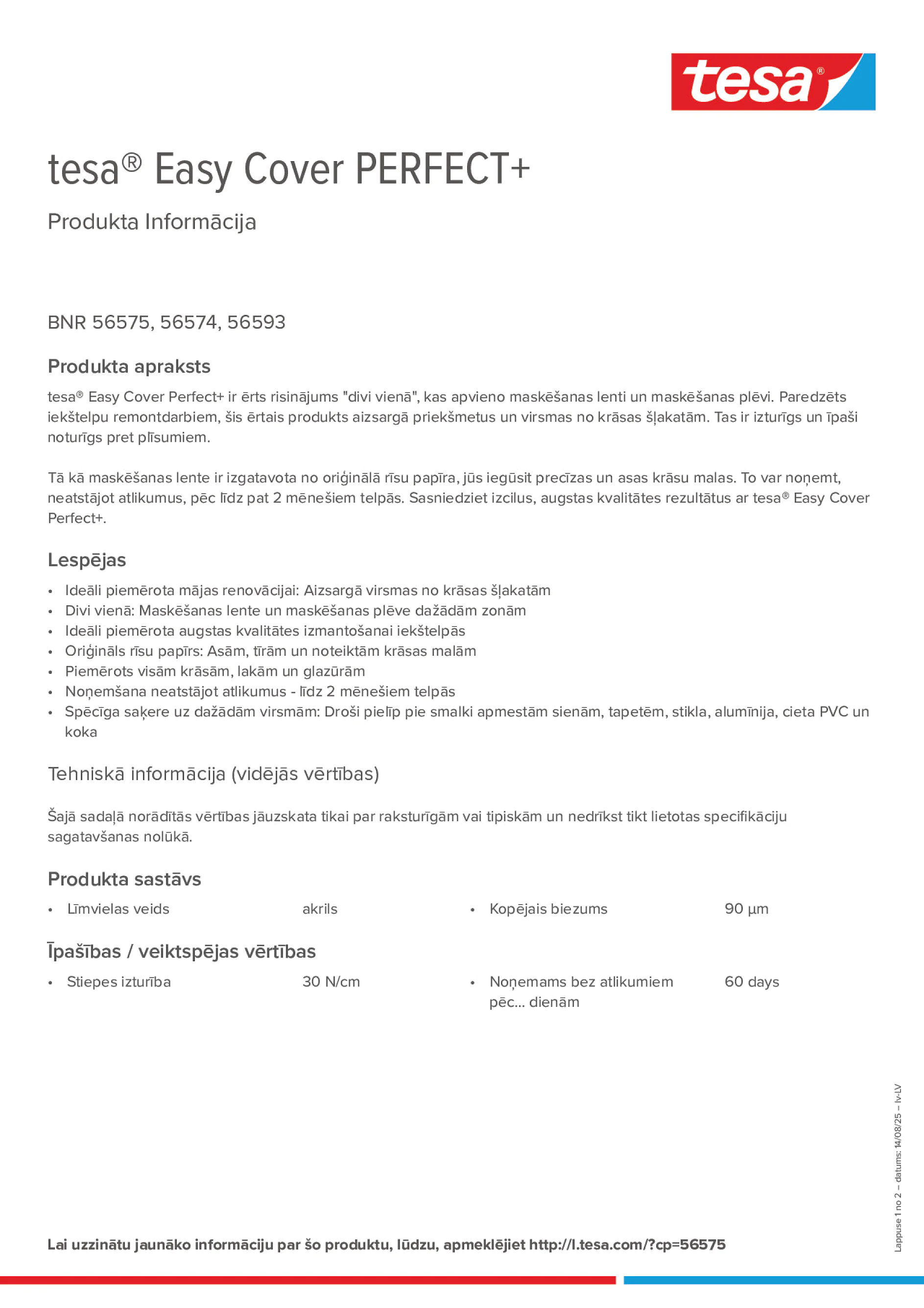 Product information_tesa® Easy Cover 56575_lv-LV