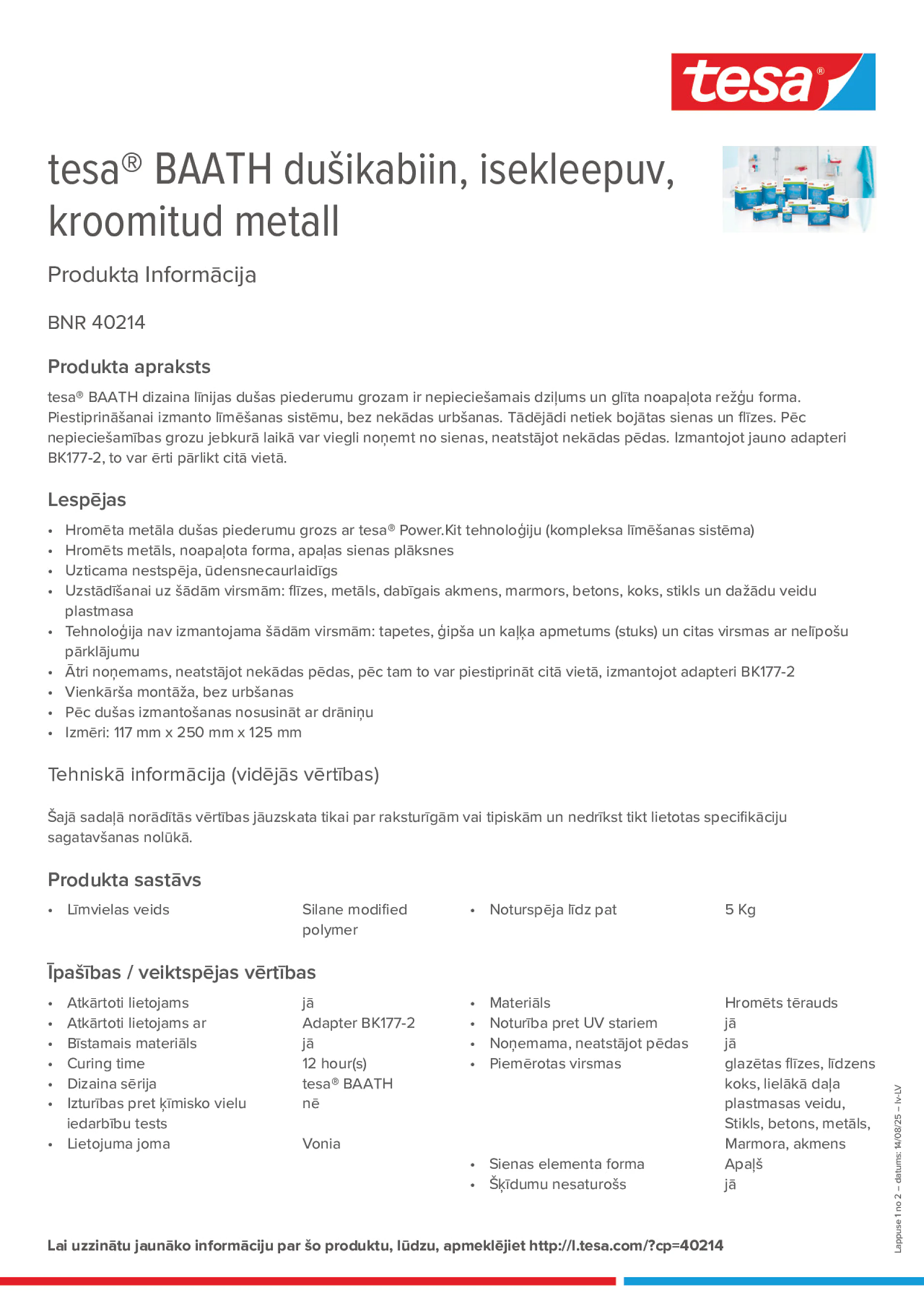 Product information_tesa® 40214_lv-LV