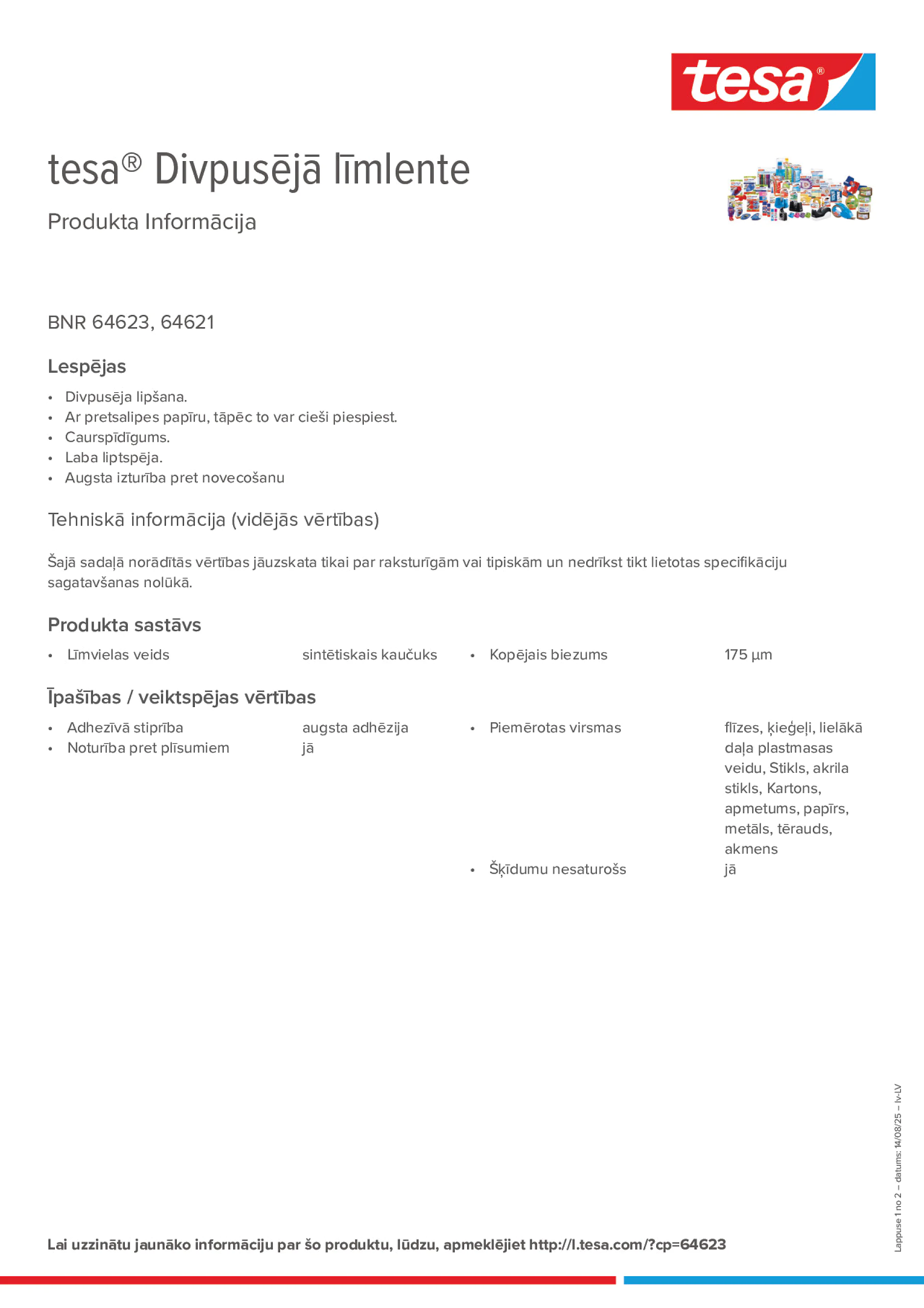 Product information_tesa® 64621_lv-LV