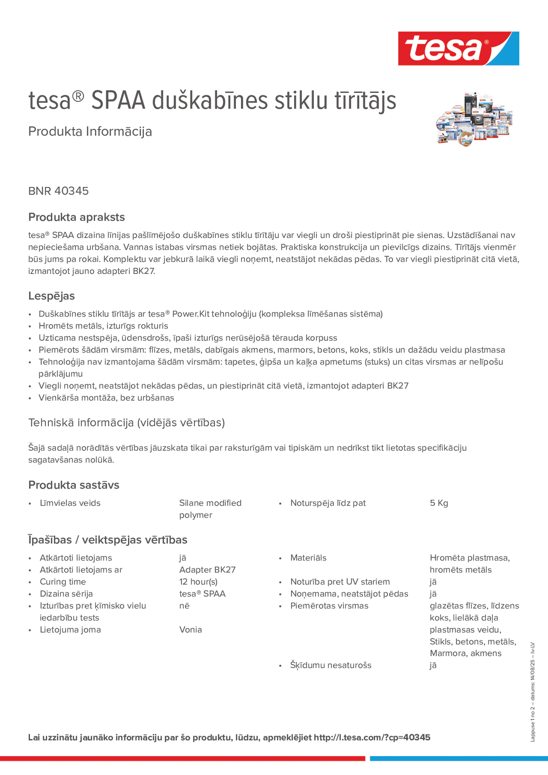 Product information_tesa® 40345_lv-LV