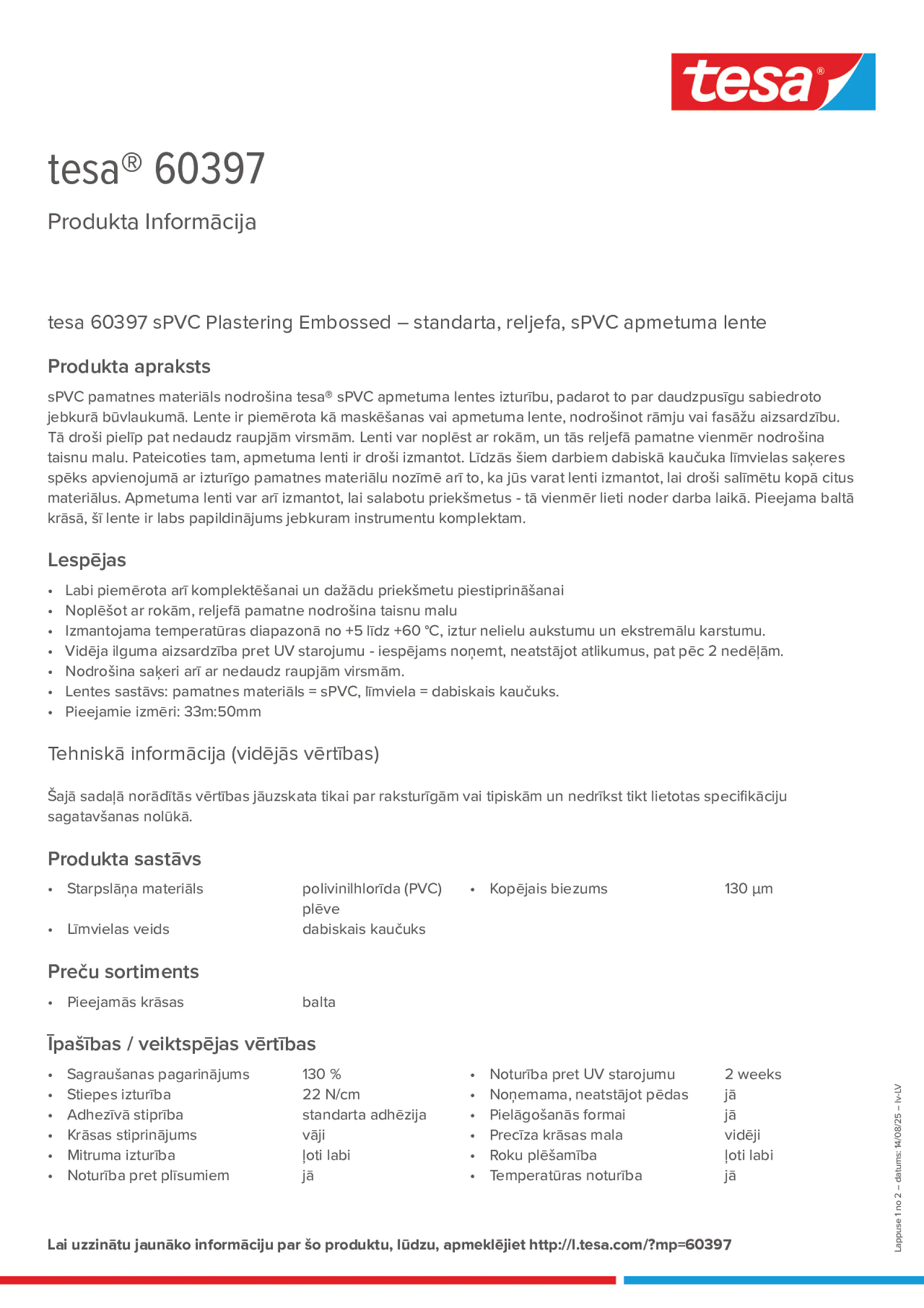 Product information_tesa® 60397_lv-LV