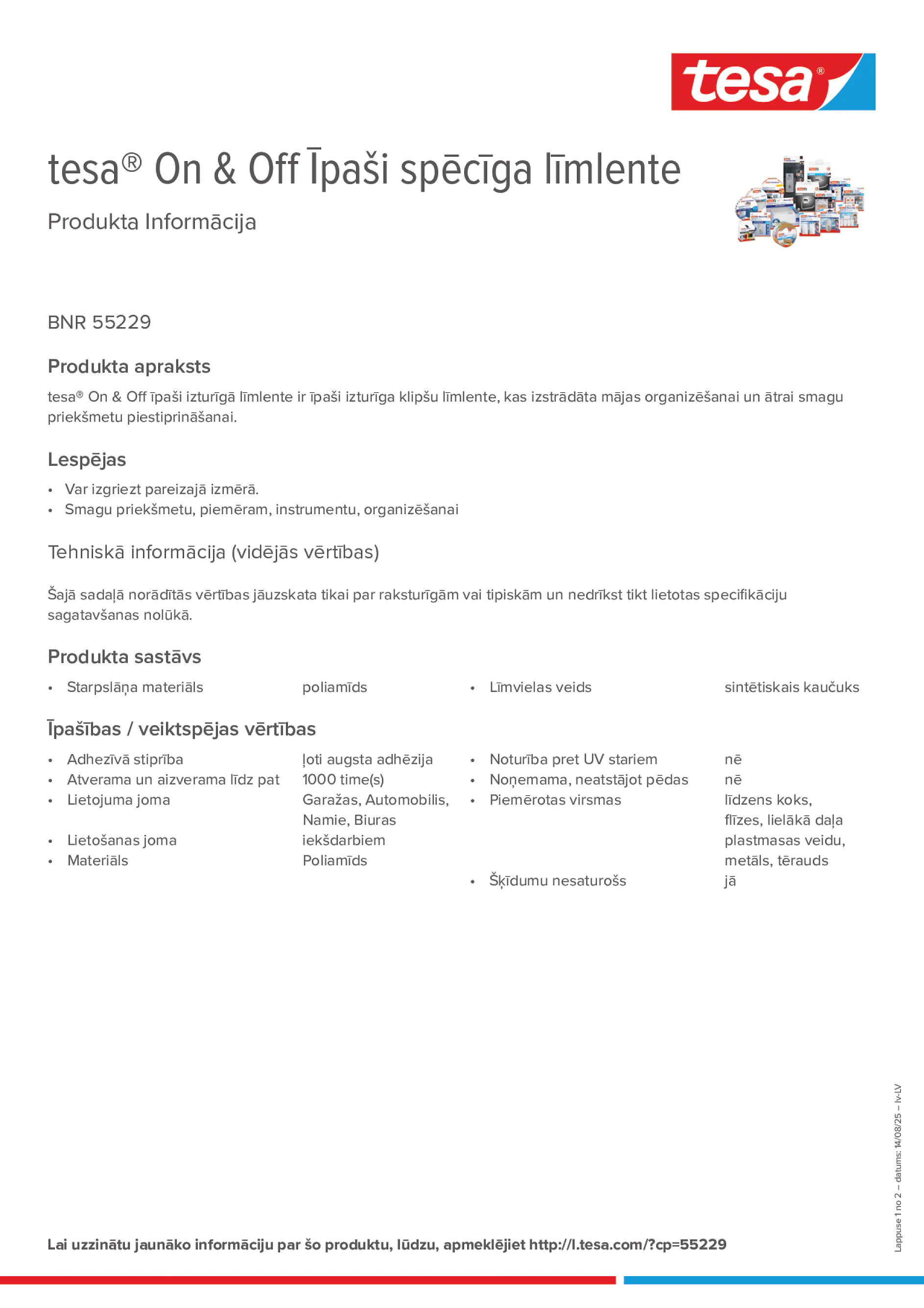 Product information_tesa® On & Off 55229_lv-LV