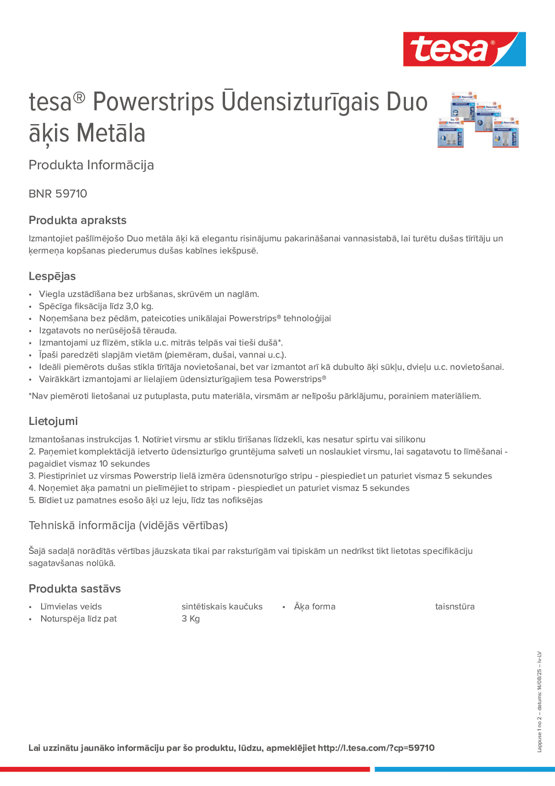 Product information_tesa® Powerstrips 59710_lv-LV