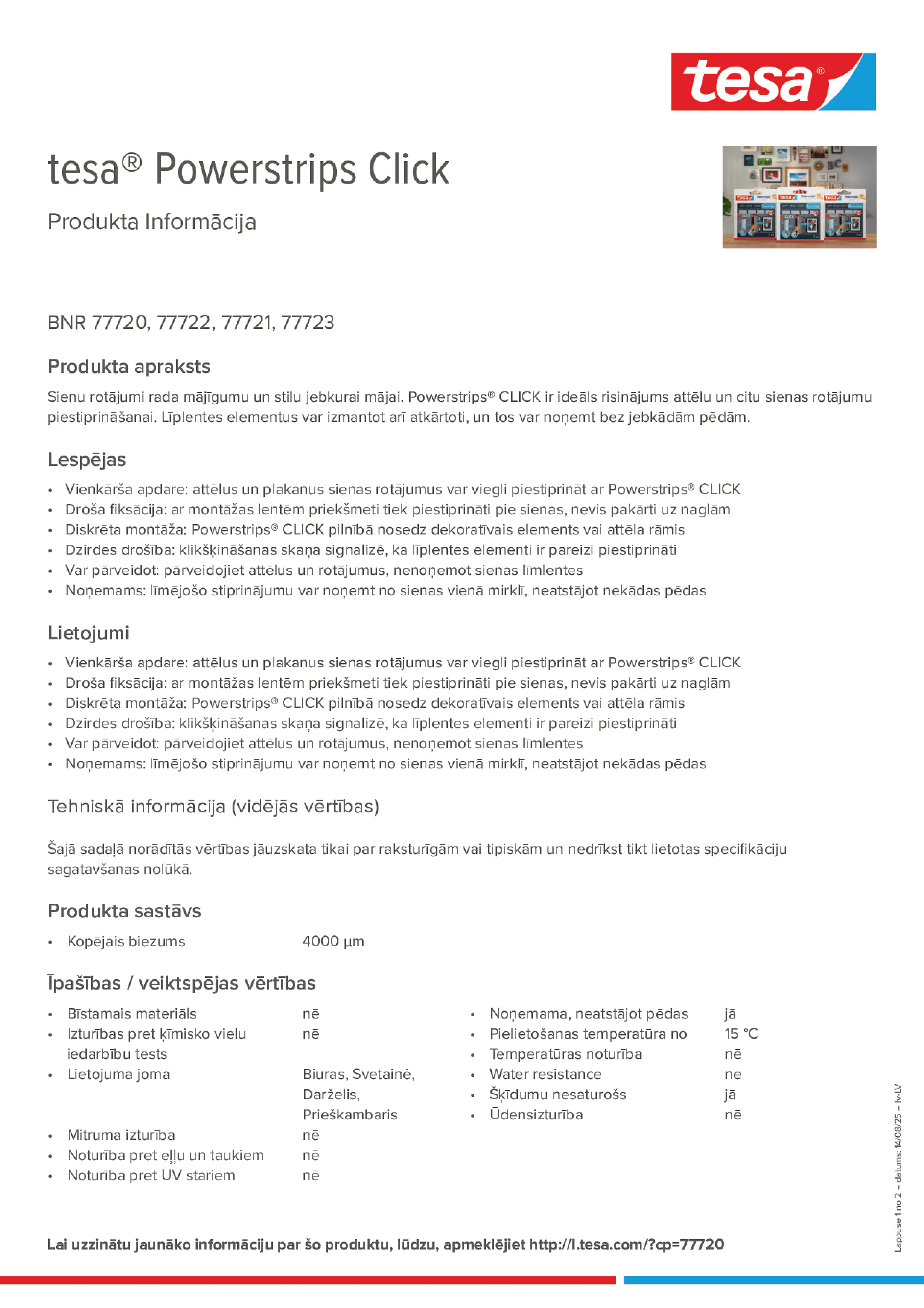 Product information_tesa® Powerstrips 77720_lv-LV