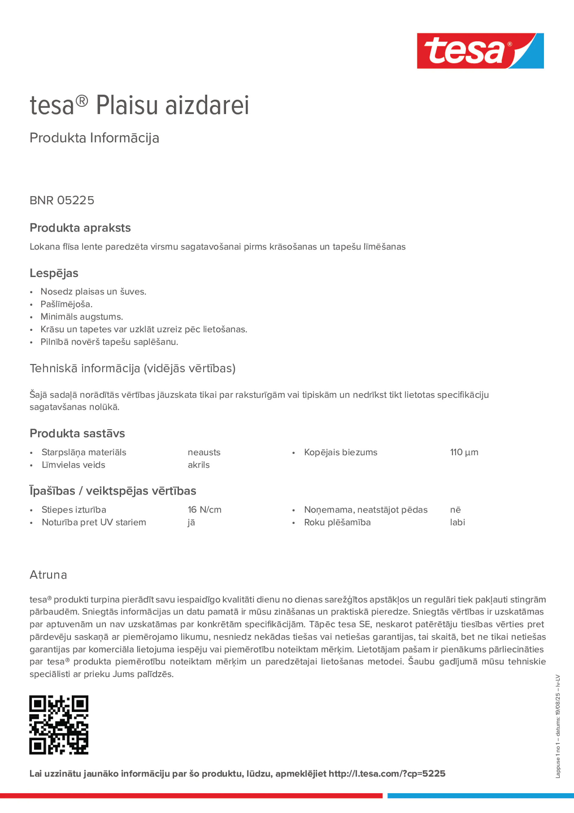 Product information_tesa® 05225_lv-LV