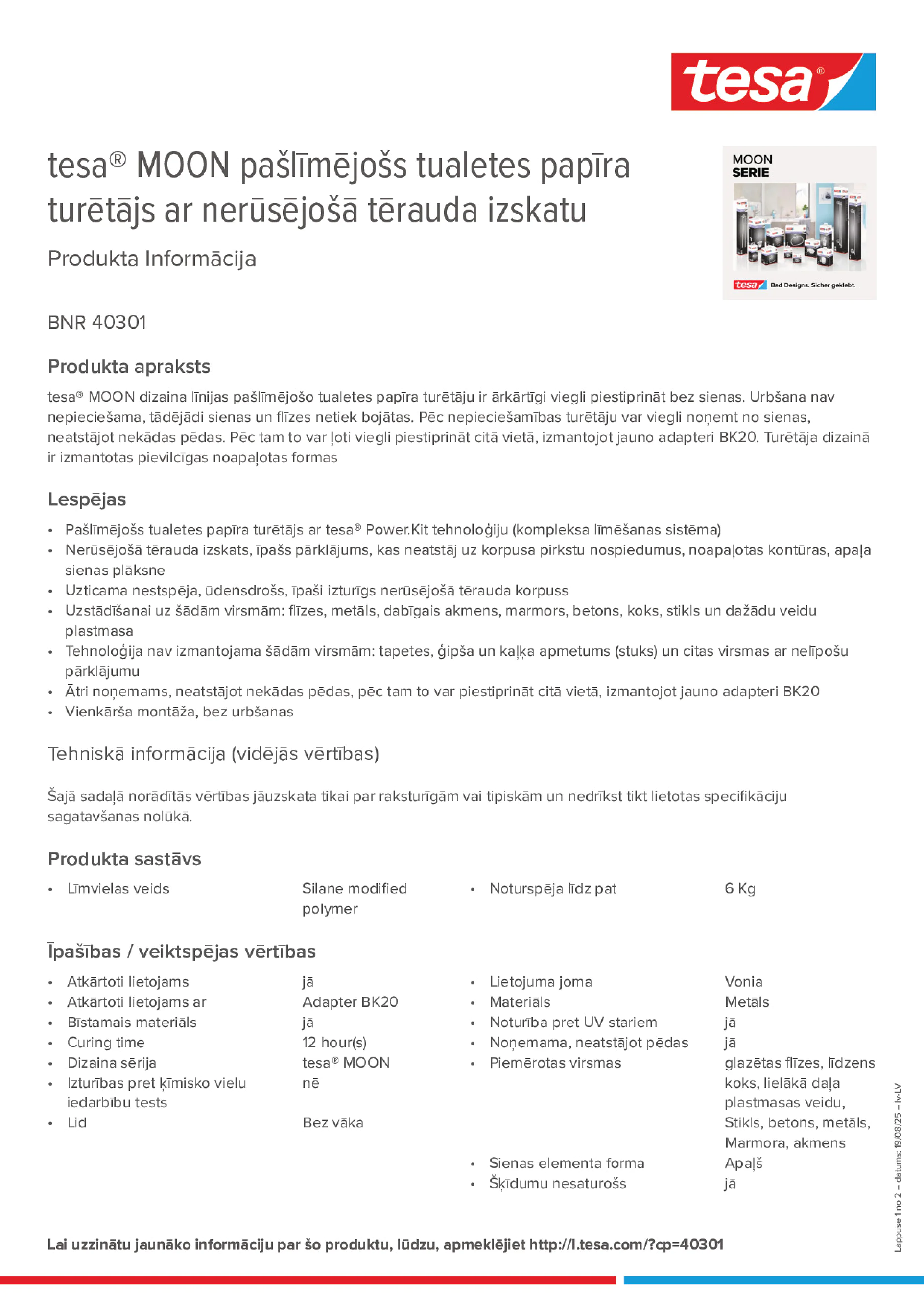 Product information_tesa® 40301_lv-LV