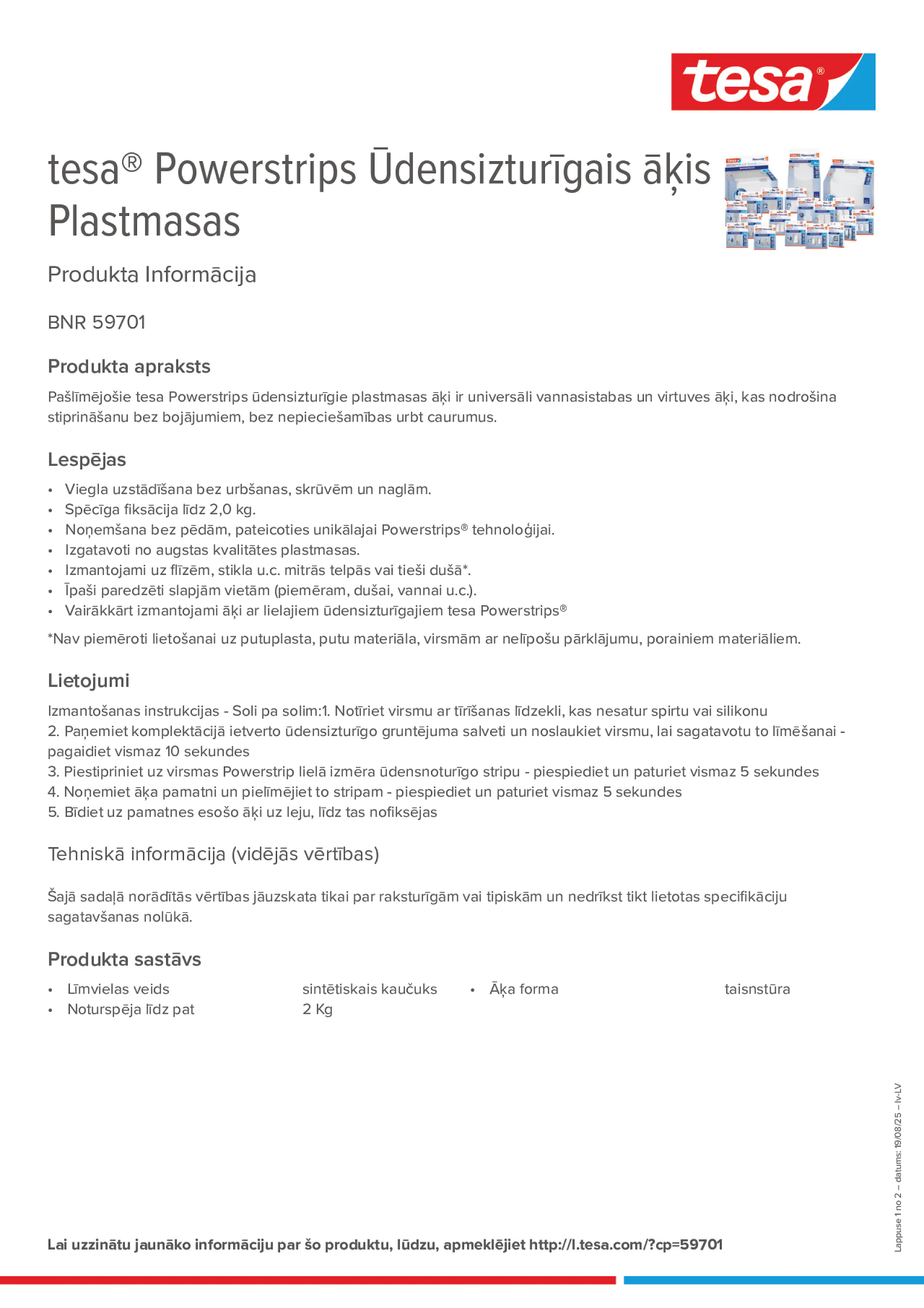 Product information_tesa® Powerstrips 59701_lv-LV