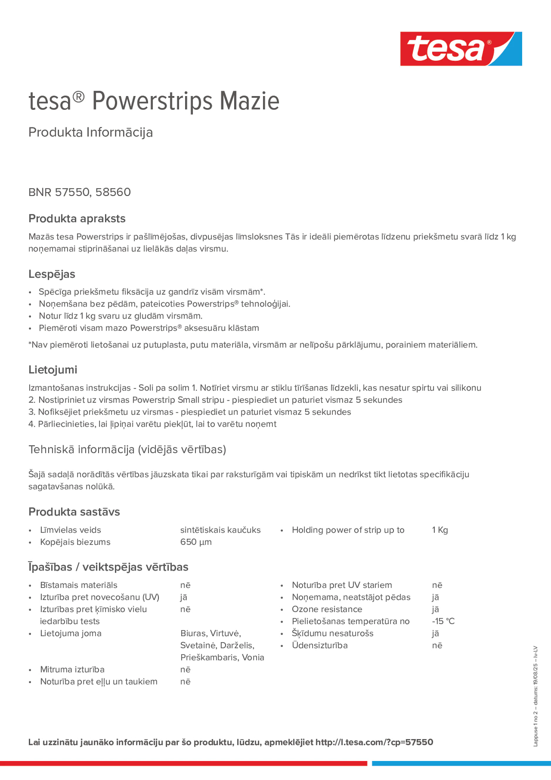 Product information_tesa® Powerstrips 58560_lv-LV