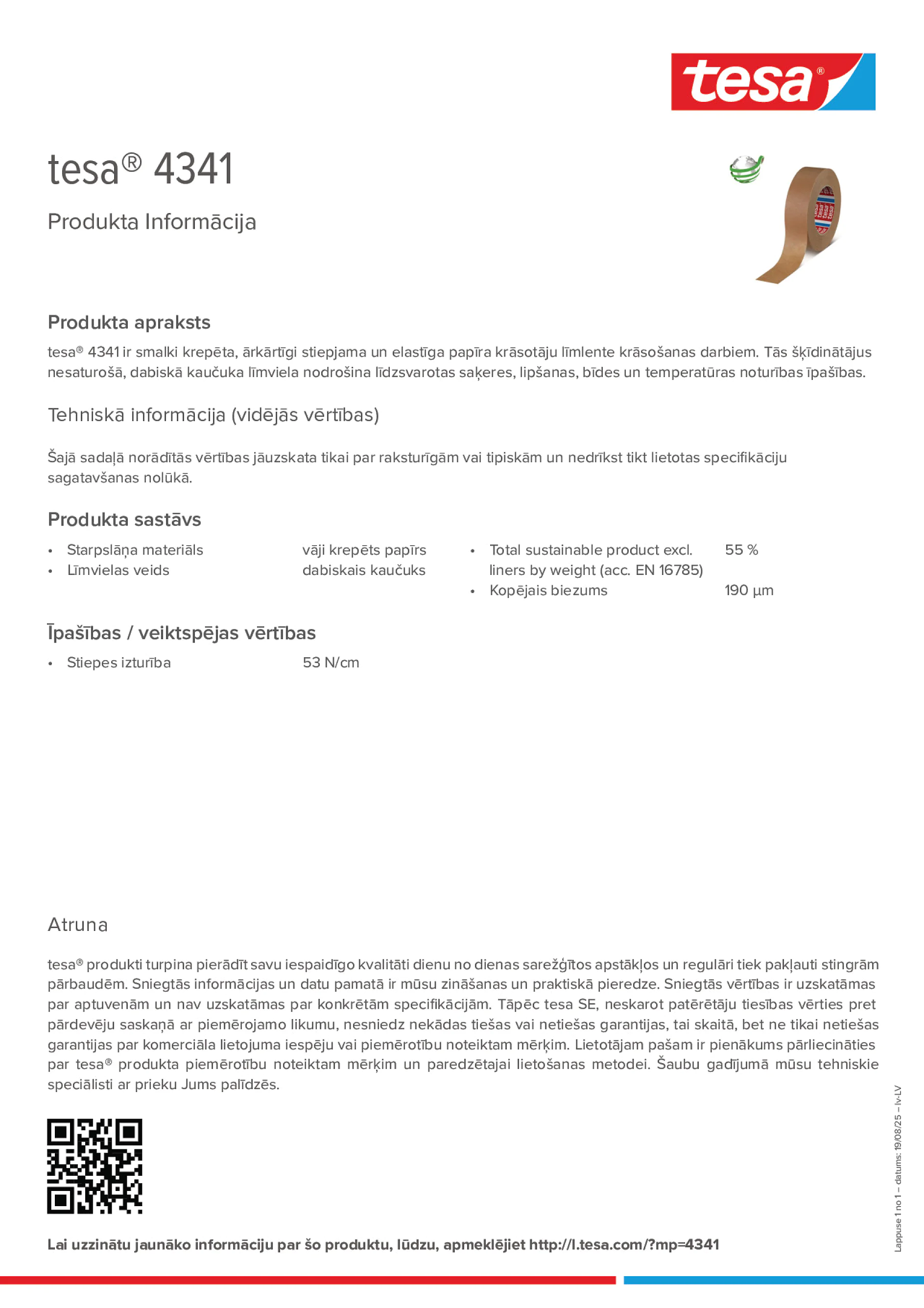 Product information_tesa® 4341_lv-LV