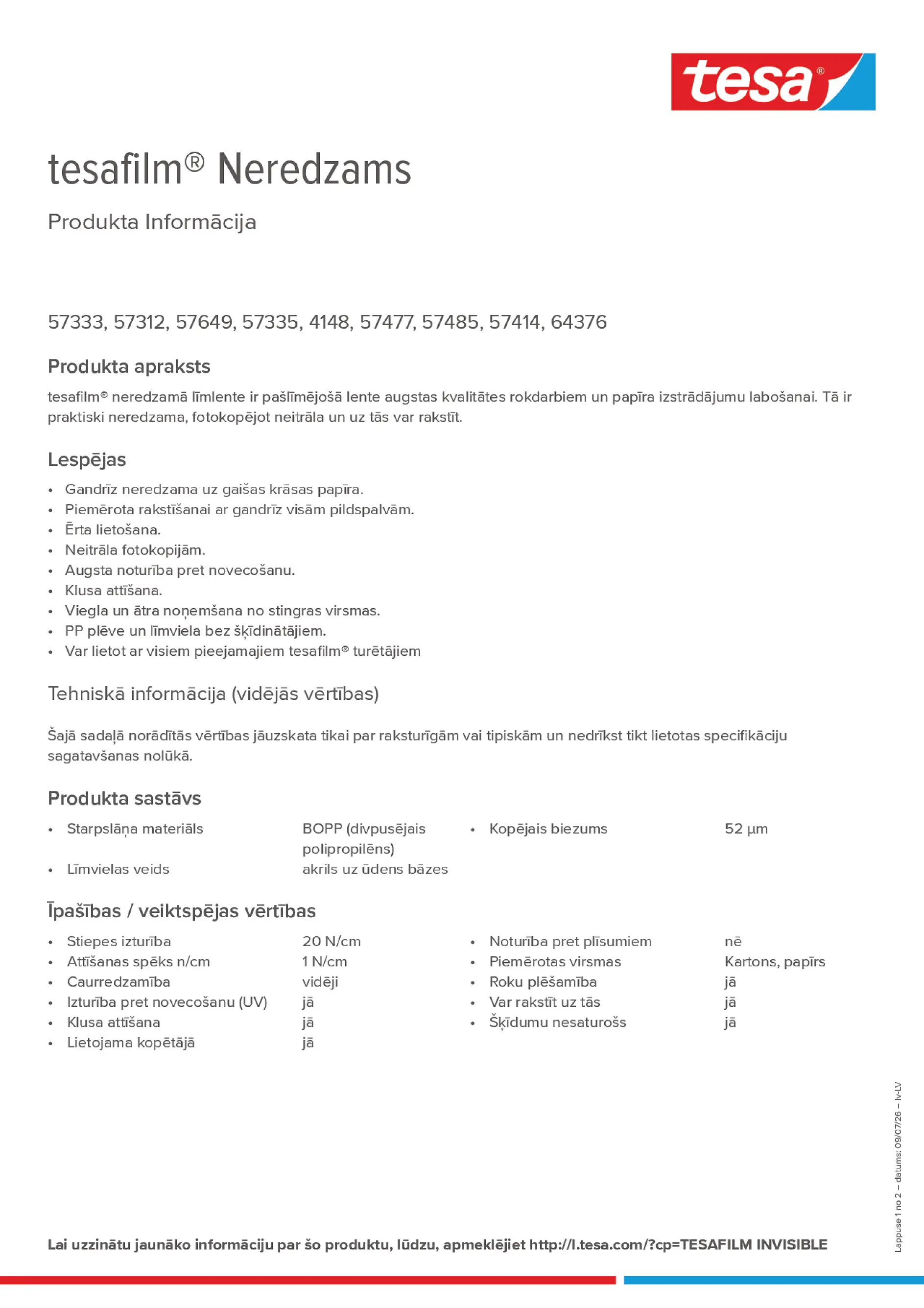 Product information_tesafilm® 4148_lv-LV