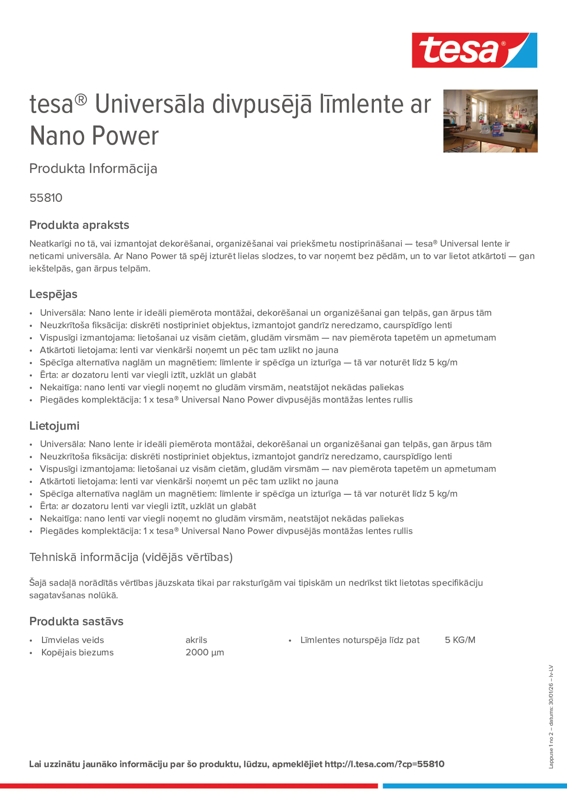 Product information_tesa® 55810_lv-LV