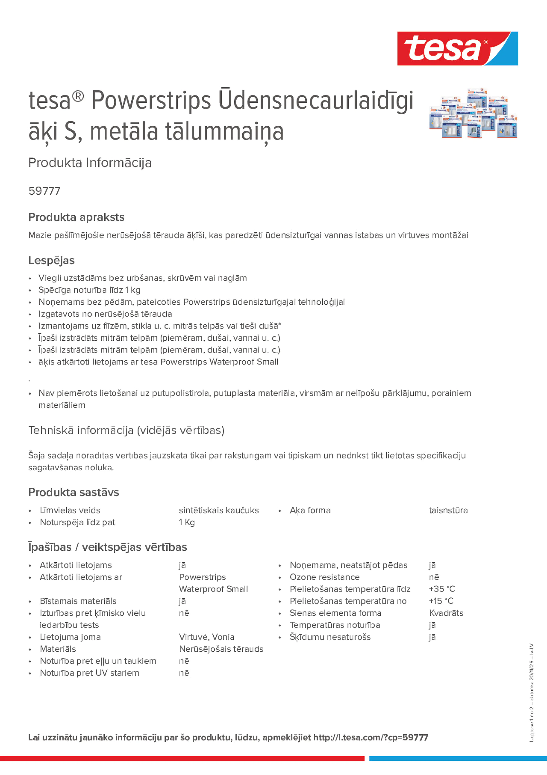 Product information_tesa® Powerstrips 59777_lv-LV