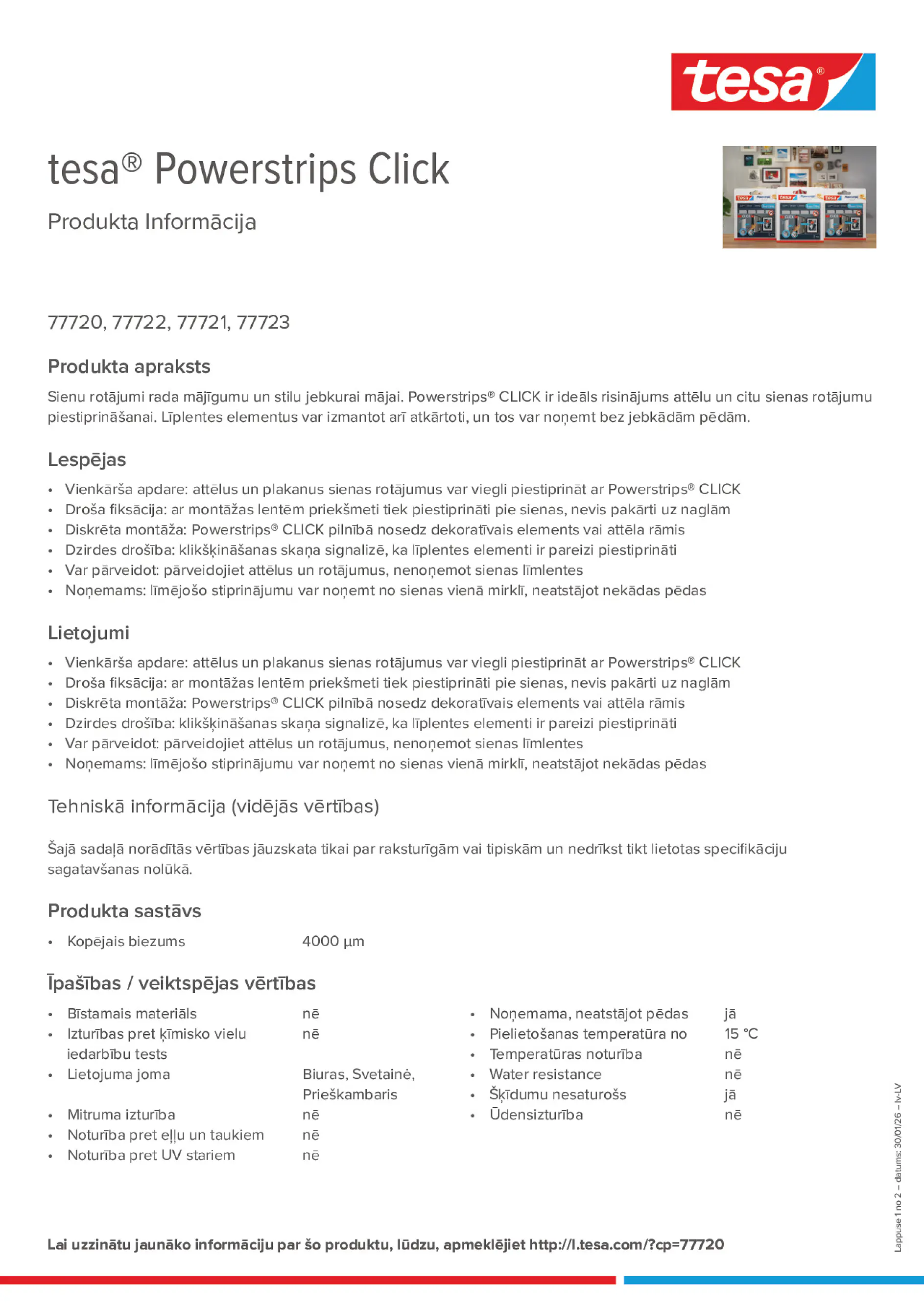 Product information_tesa® Powerstrips 77720_lv-LV