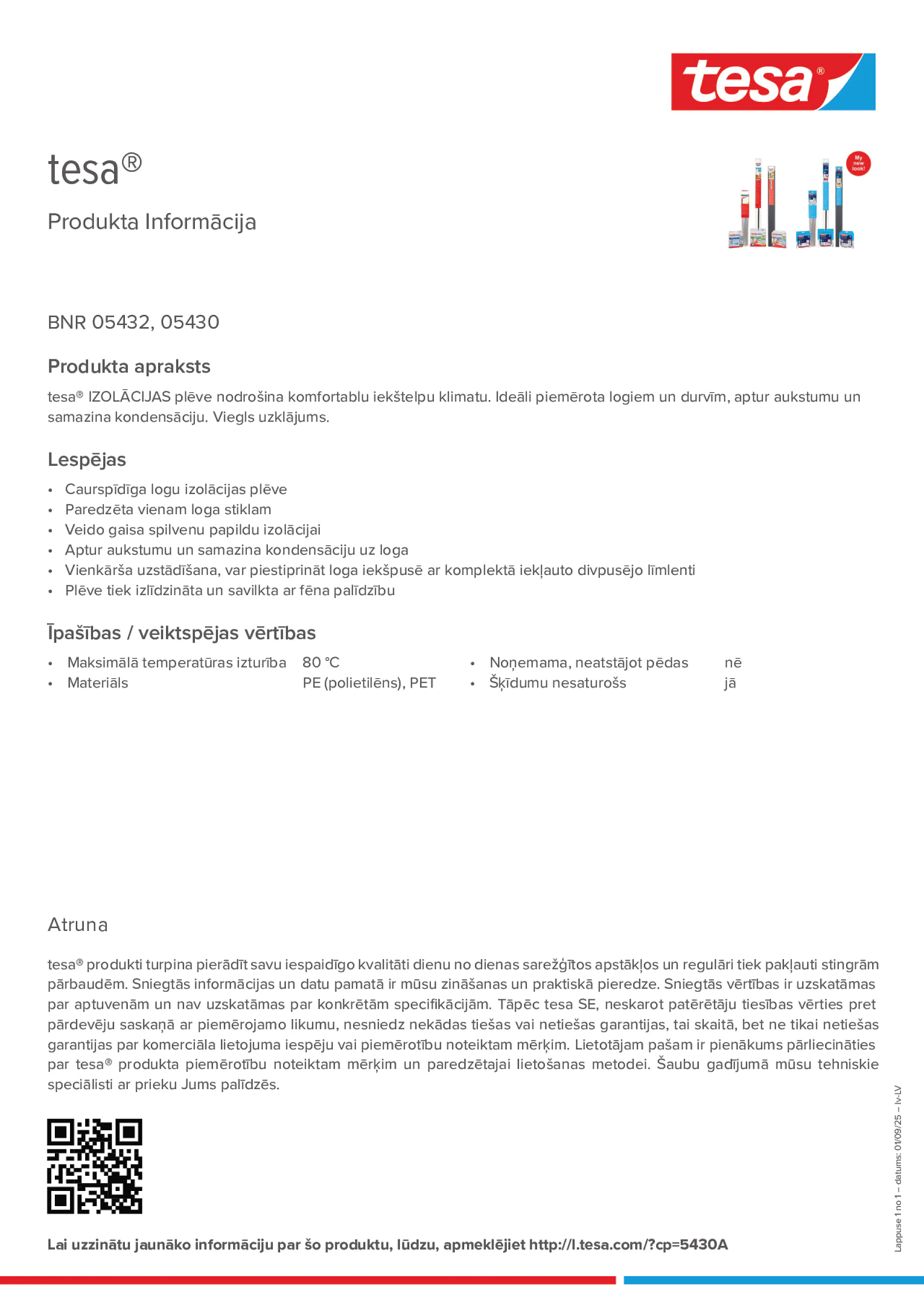 Product information_tesa® 05432_lv-LV