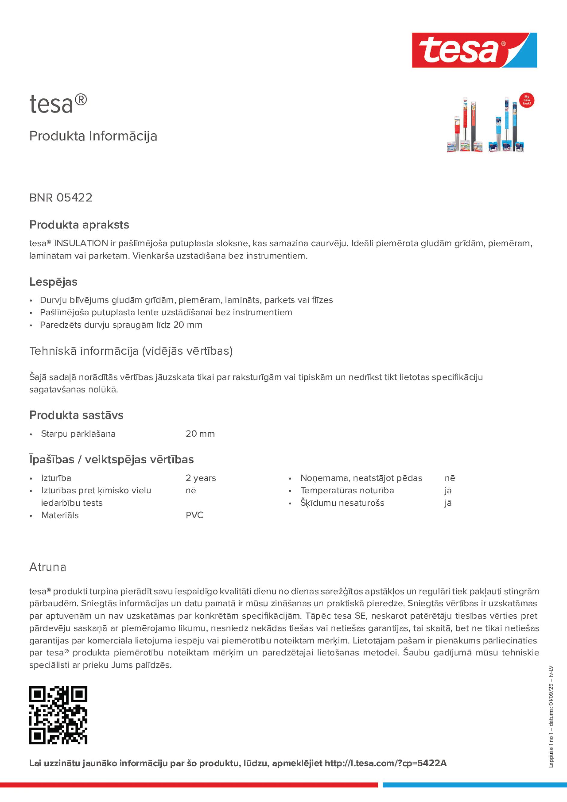 Product information_tesa® 05422_lv-LV