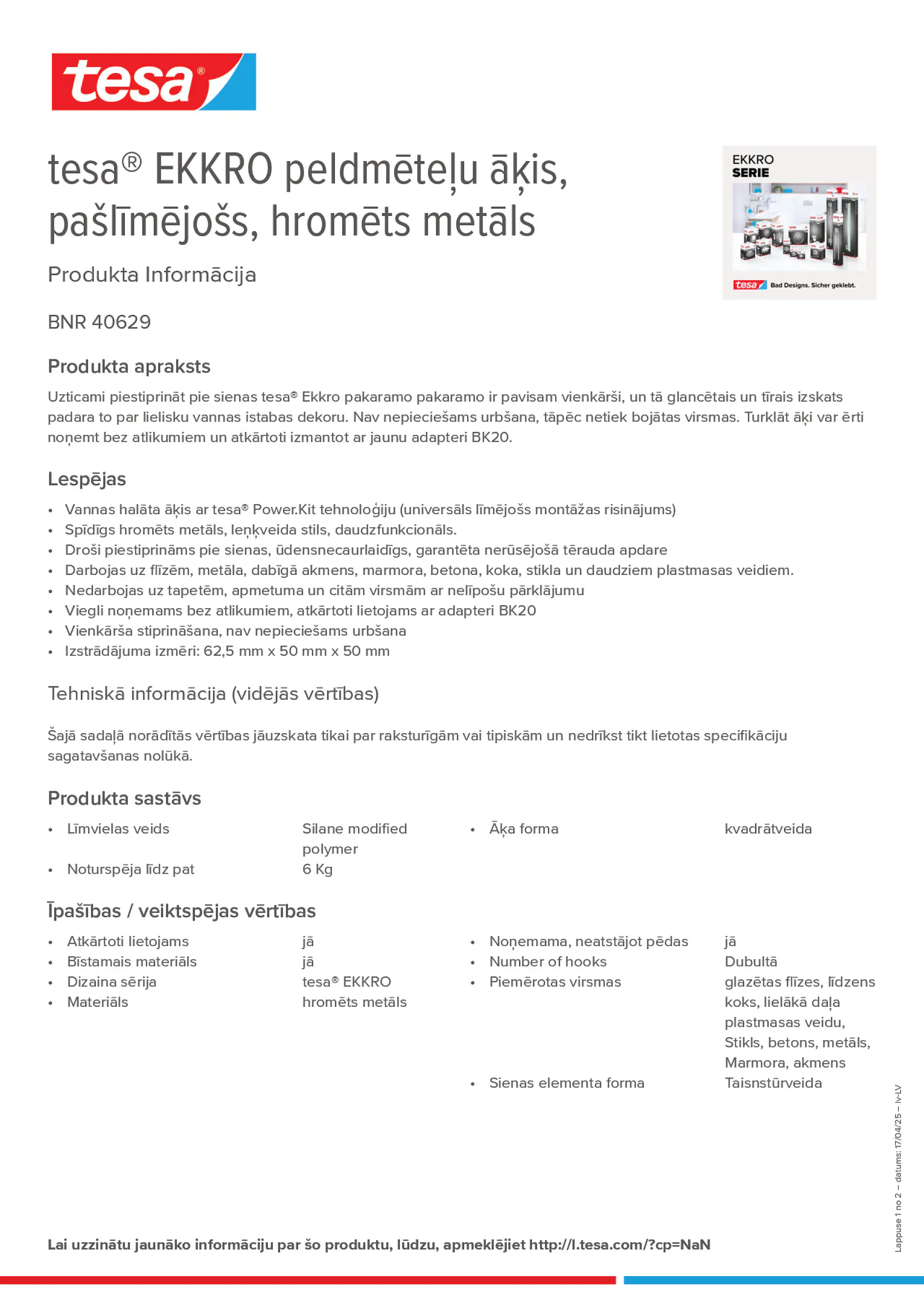 Product information_tesa® 40629_lv-LV