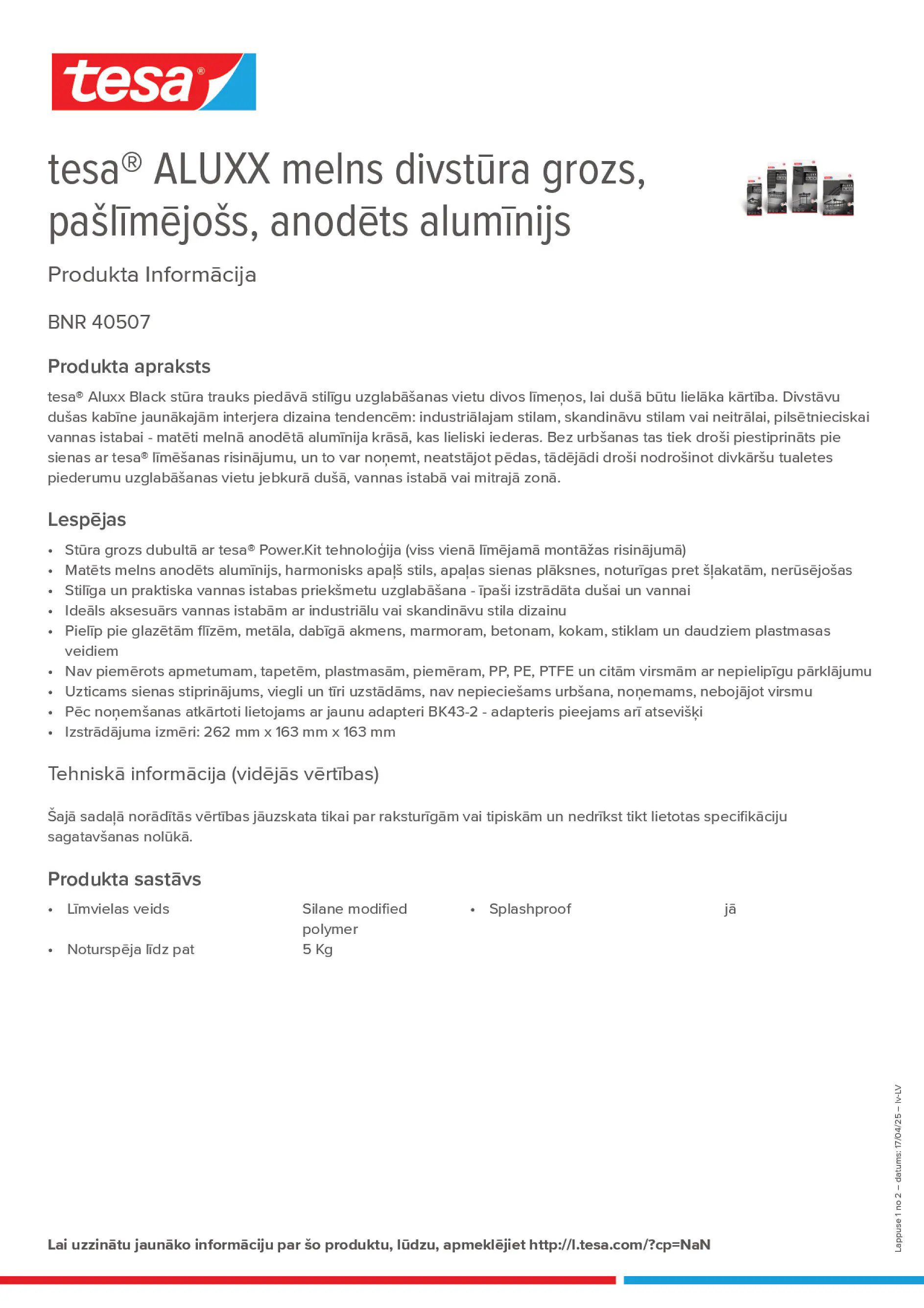 Product information_tesa® 40507_lv-LV