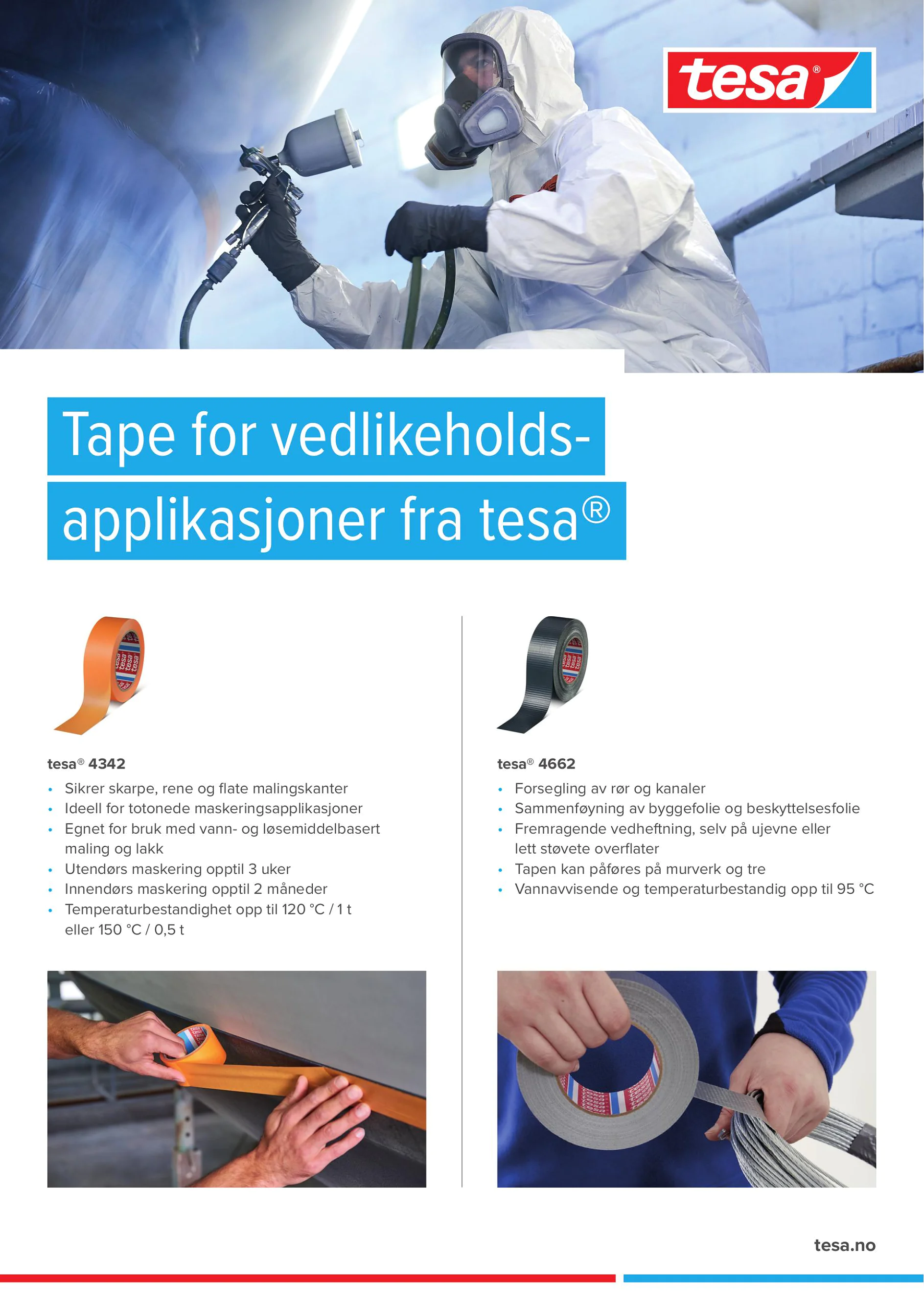 Tape for vedlikeholds- applikasjoner fra tesa®