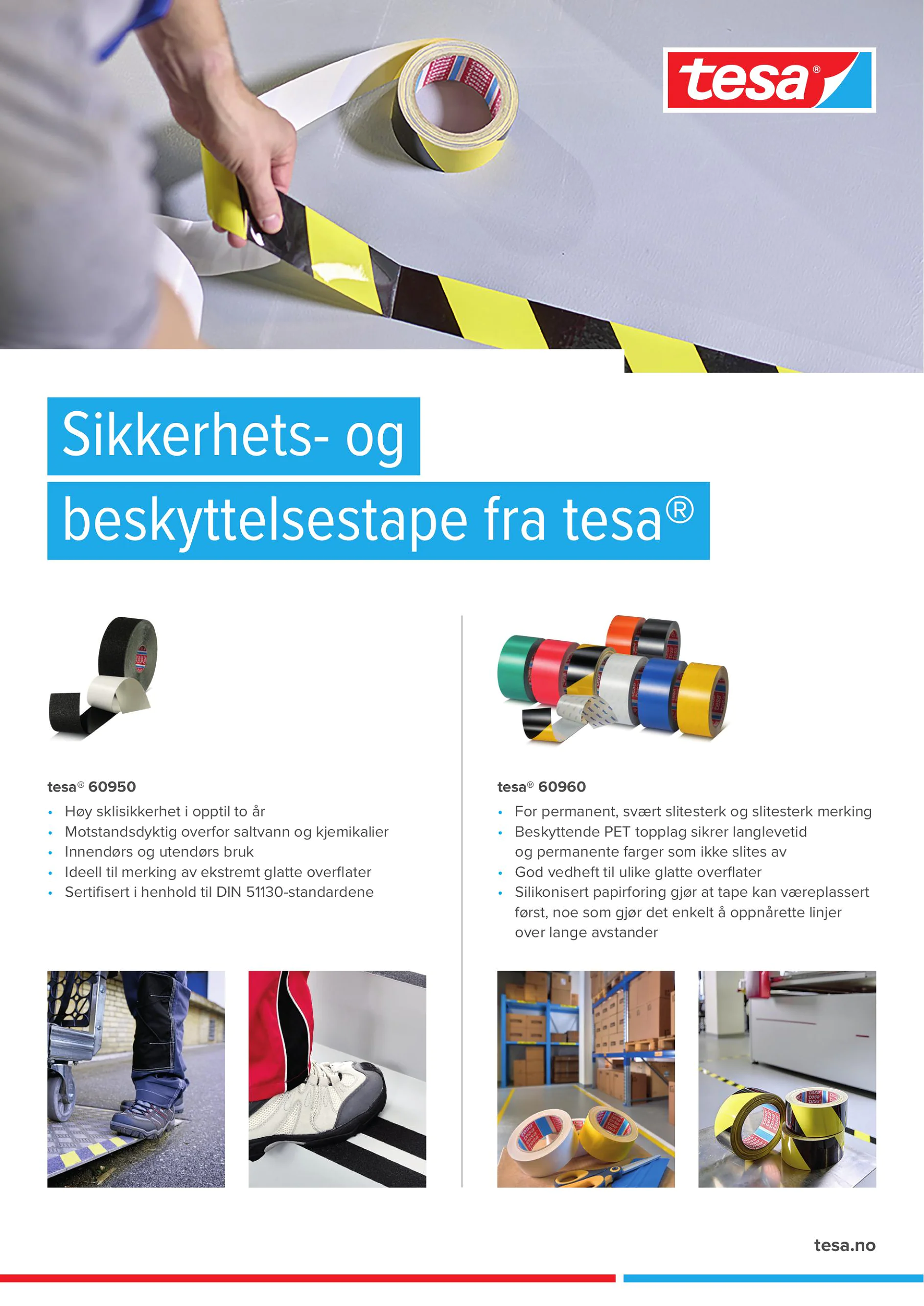Sikkerhets- og beskyttelsestape fra tesa®
