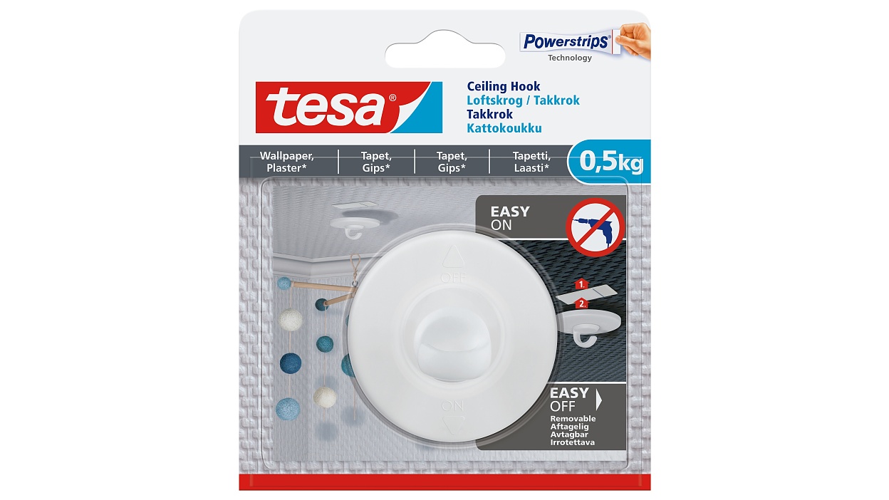 [en-en] tesa Smart Mounting System Ceiling hook&nbsp;0.5kg