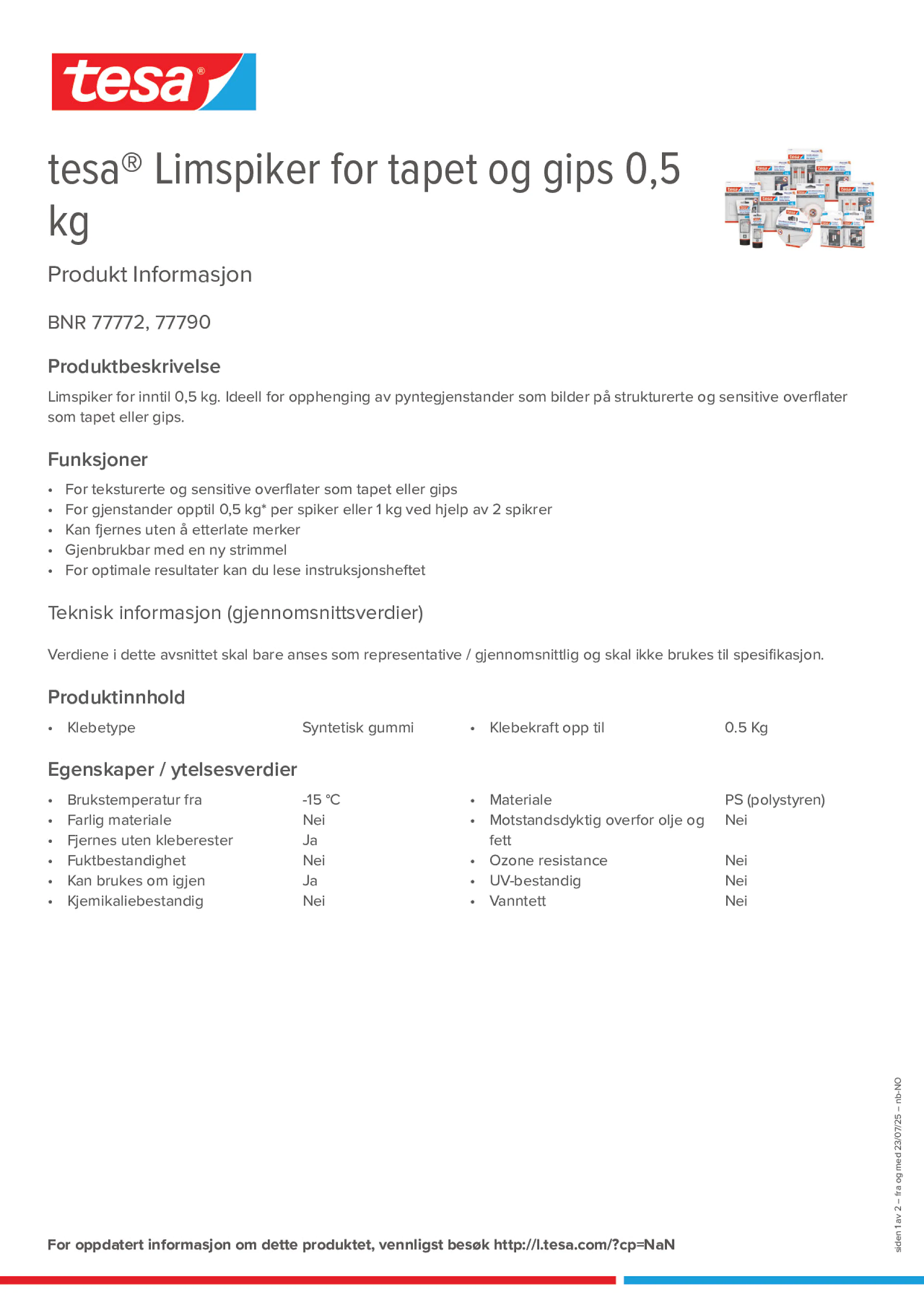 Product information_tesa® 77772_nb-NO