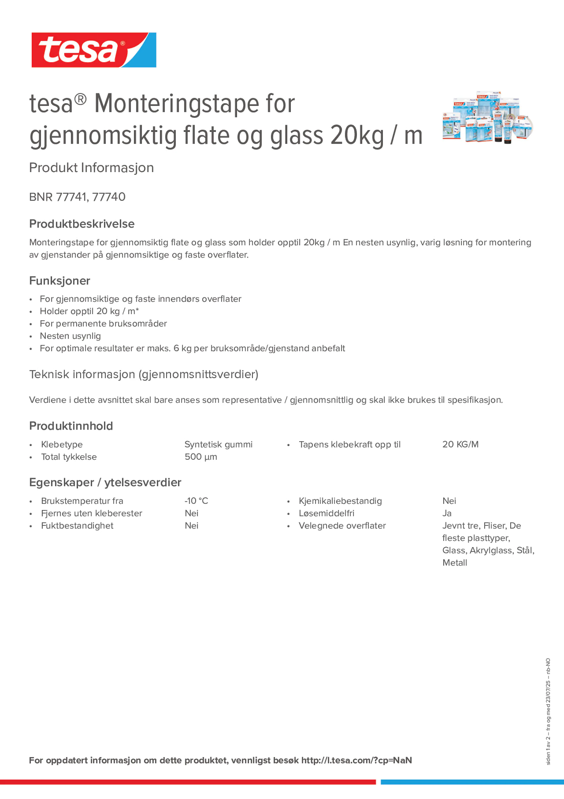 Product information_tesa® 77740_nb-NO
