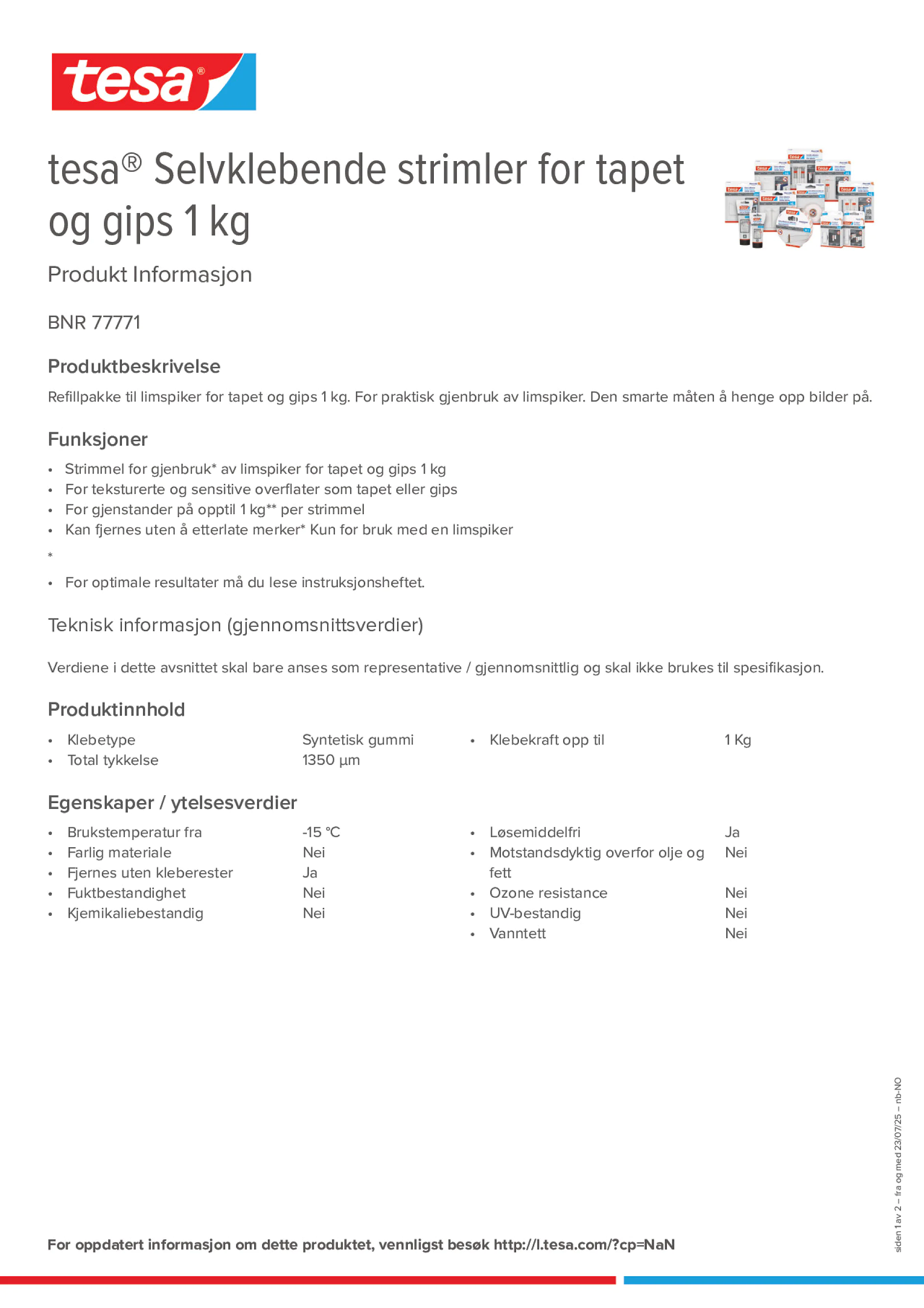 Product information_tesa® 77771_nb-NO