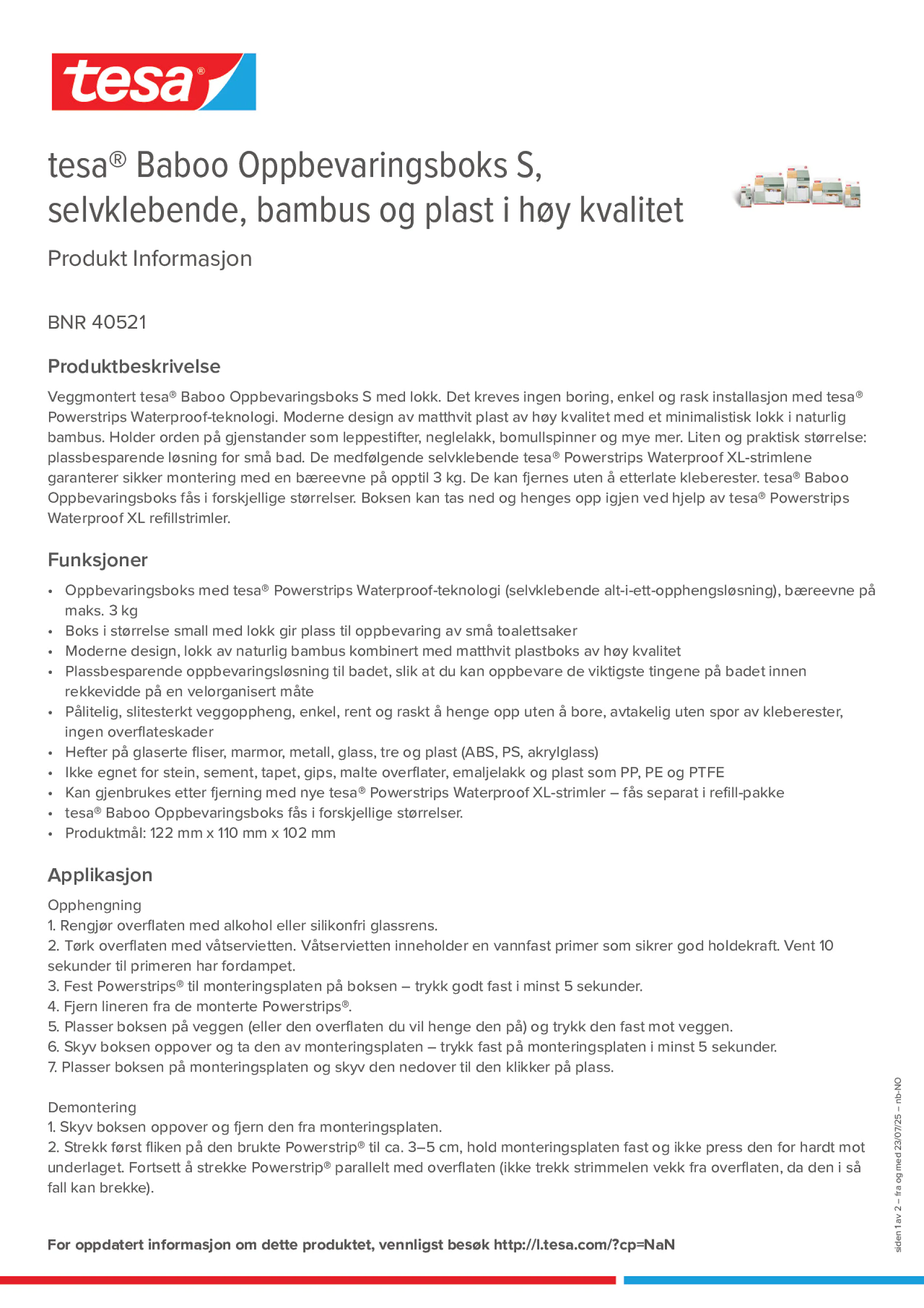 Product information_tesa® 40521_nb-NO