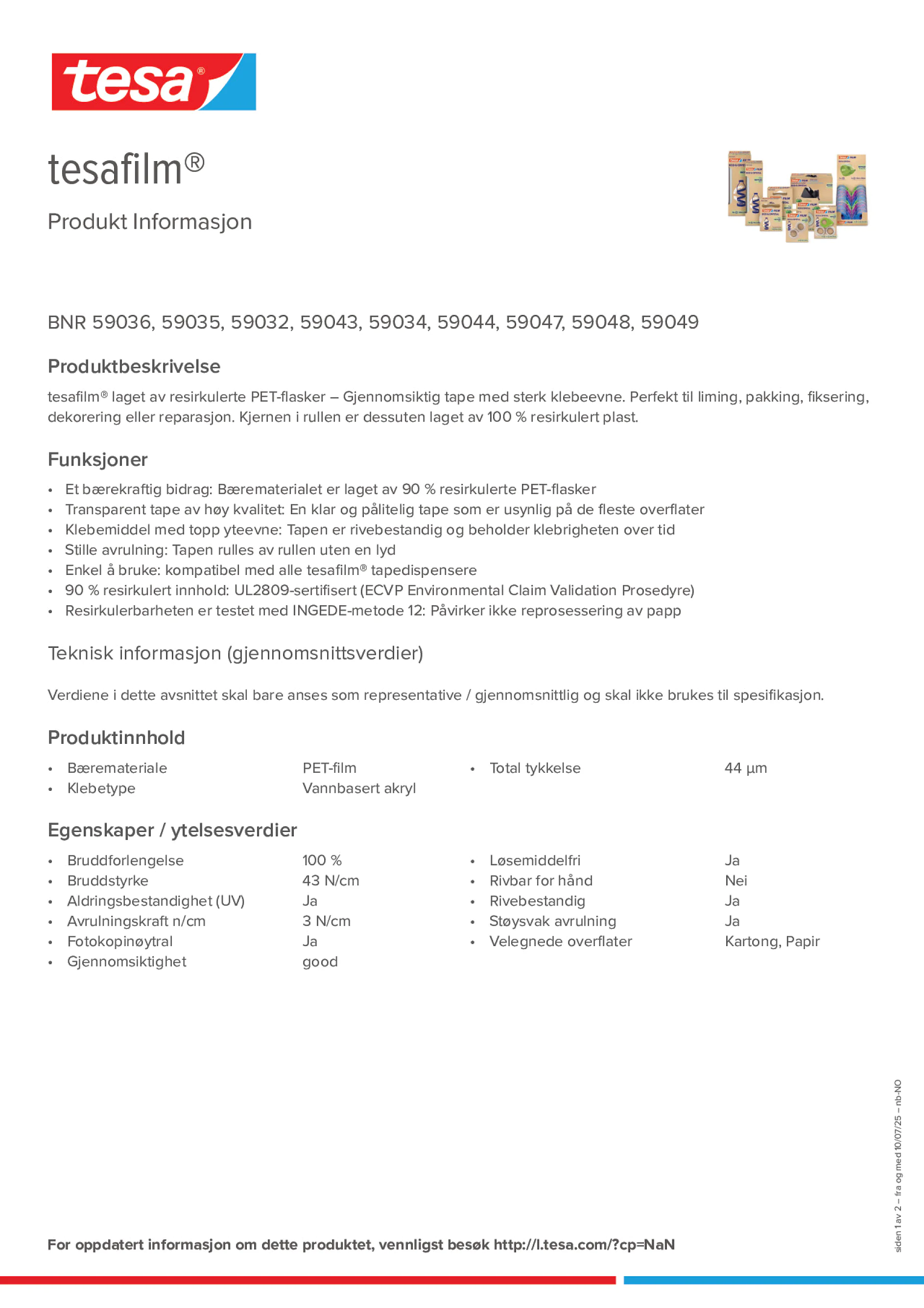Product information_tesafilm® 59036_nb-NO