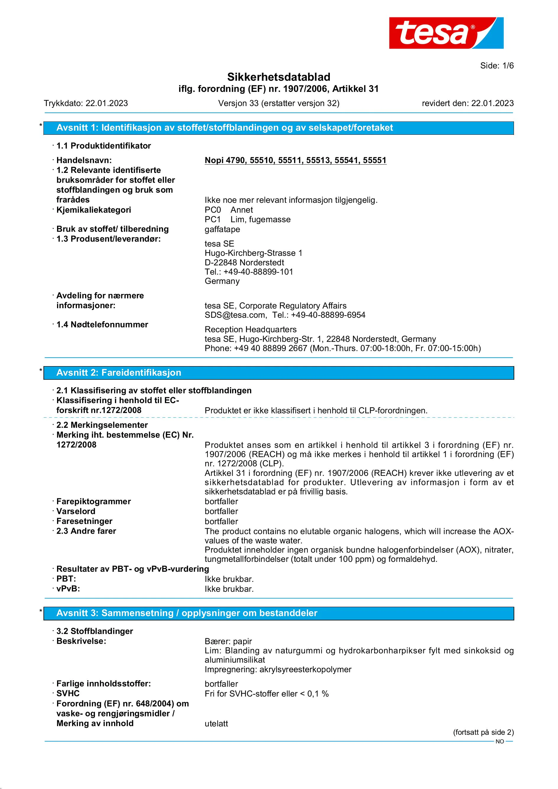 Safety data sheet_NOPI® 55513_nb-NO_v33