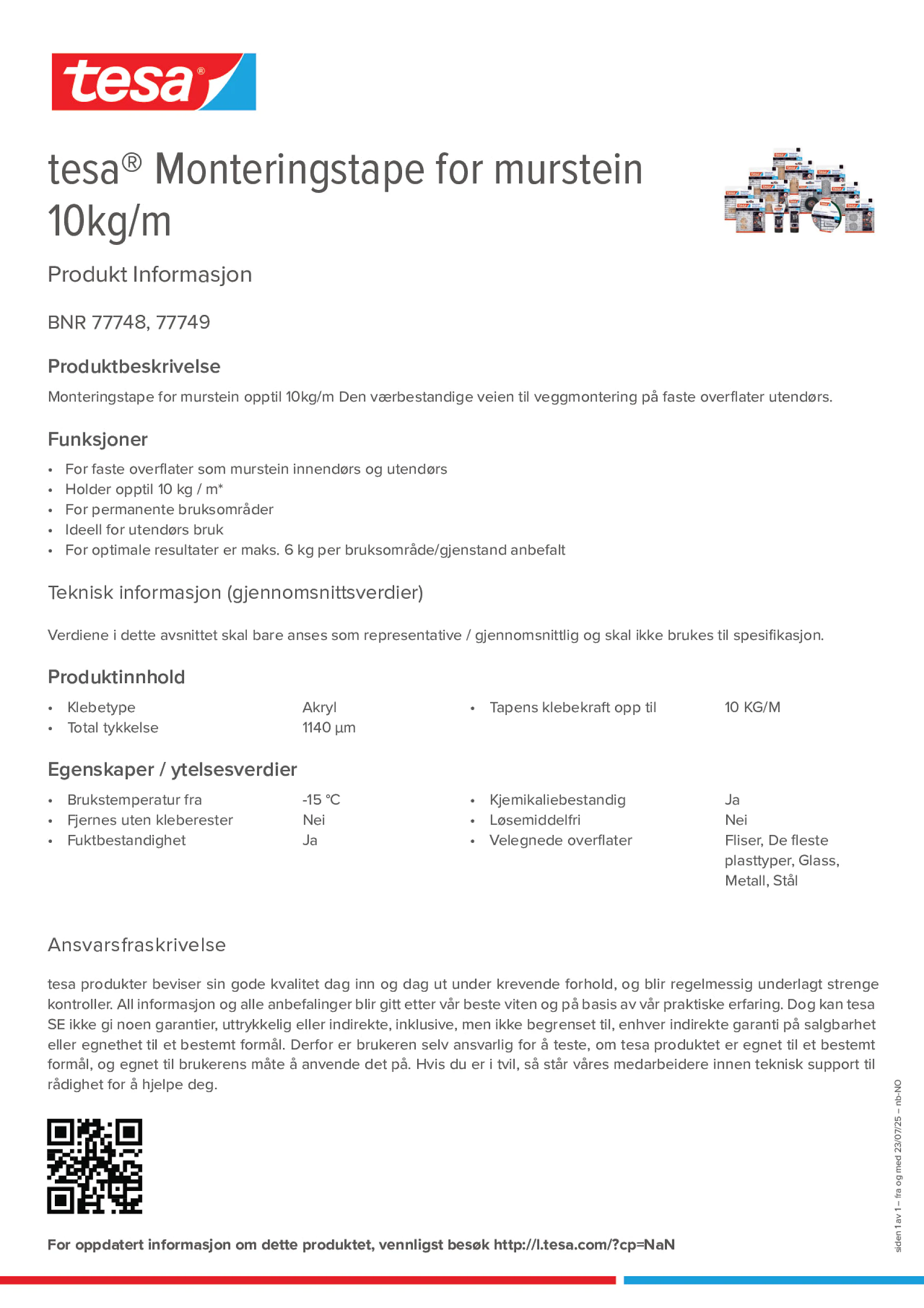 Product information_tesa® 77748_nb-NO