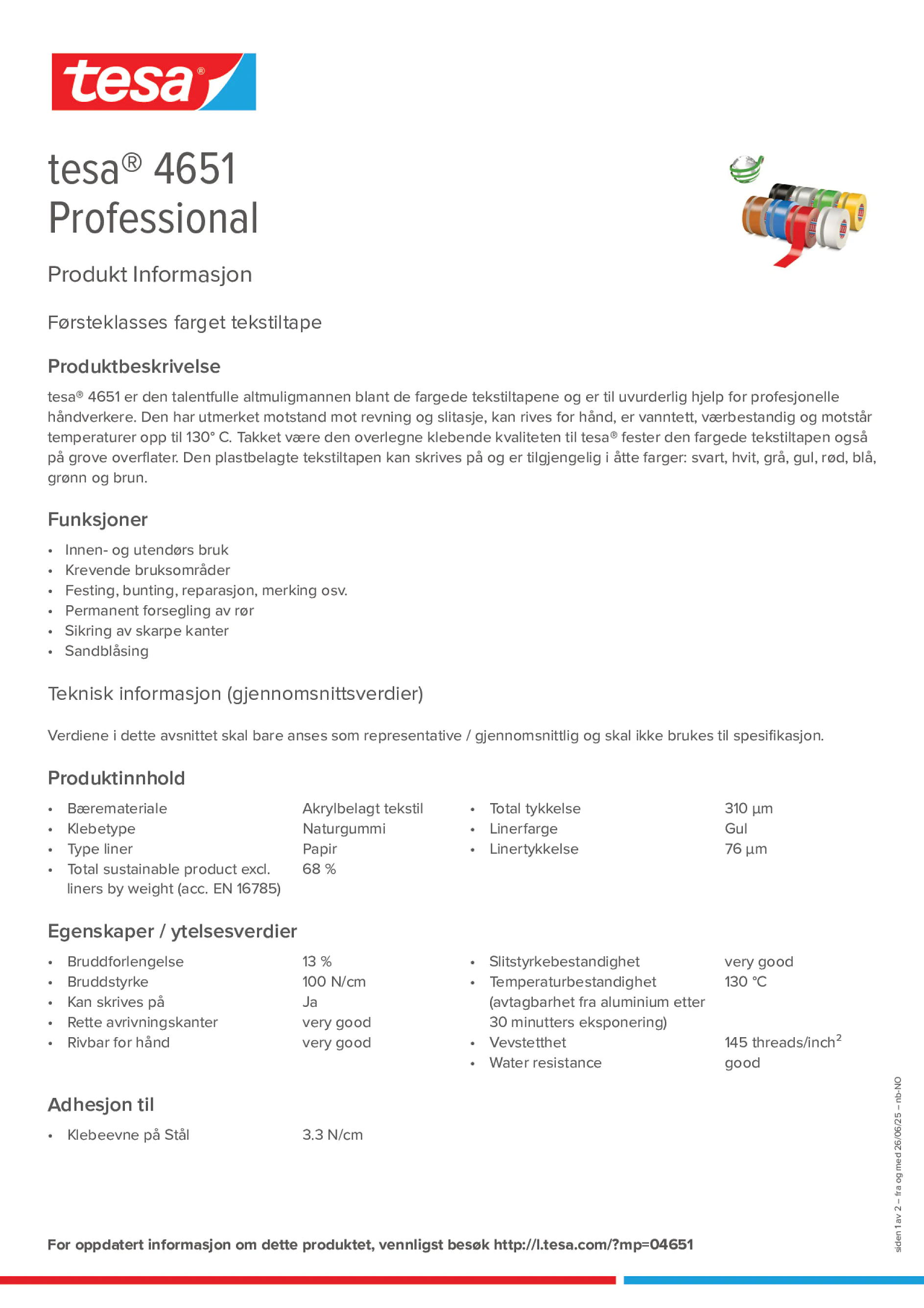 Product information_tesa® 04651_nb-NO