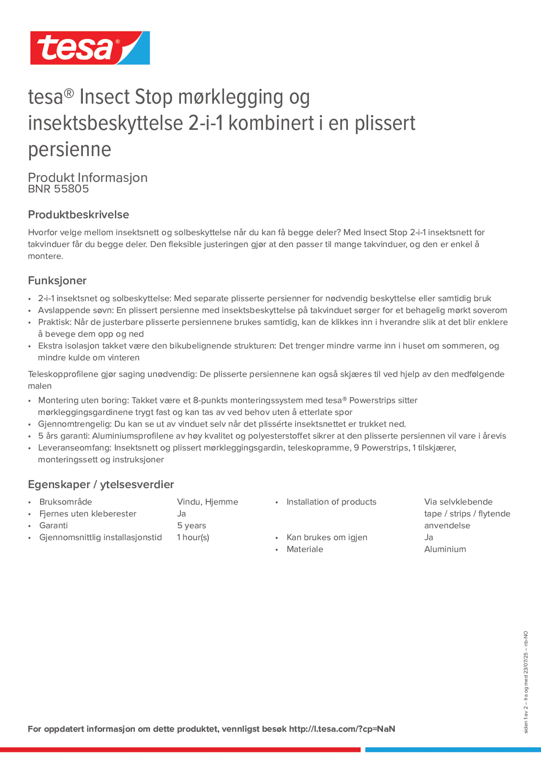 Product information_tesa® 55805_nb-NO