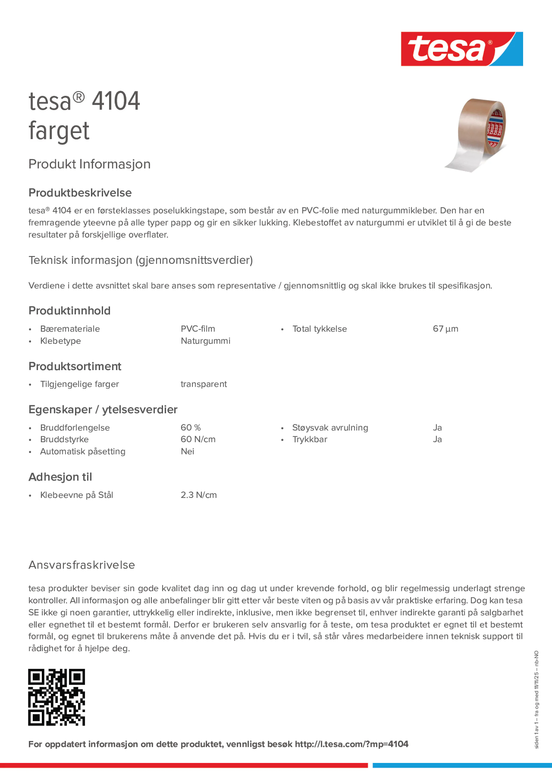 Product information_tesa® 04104_nb-NO