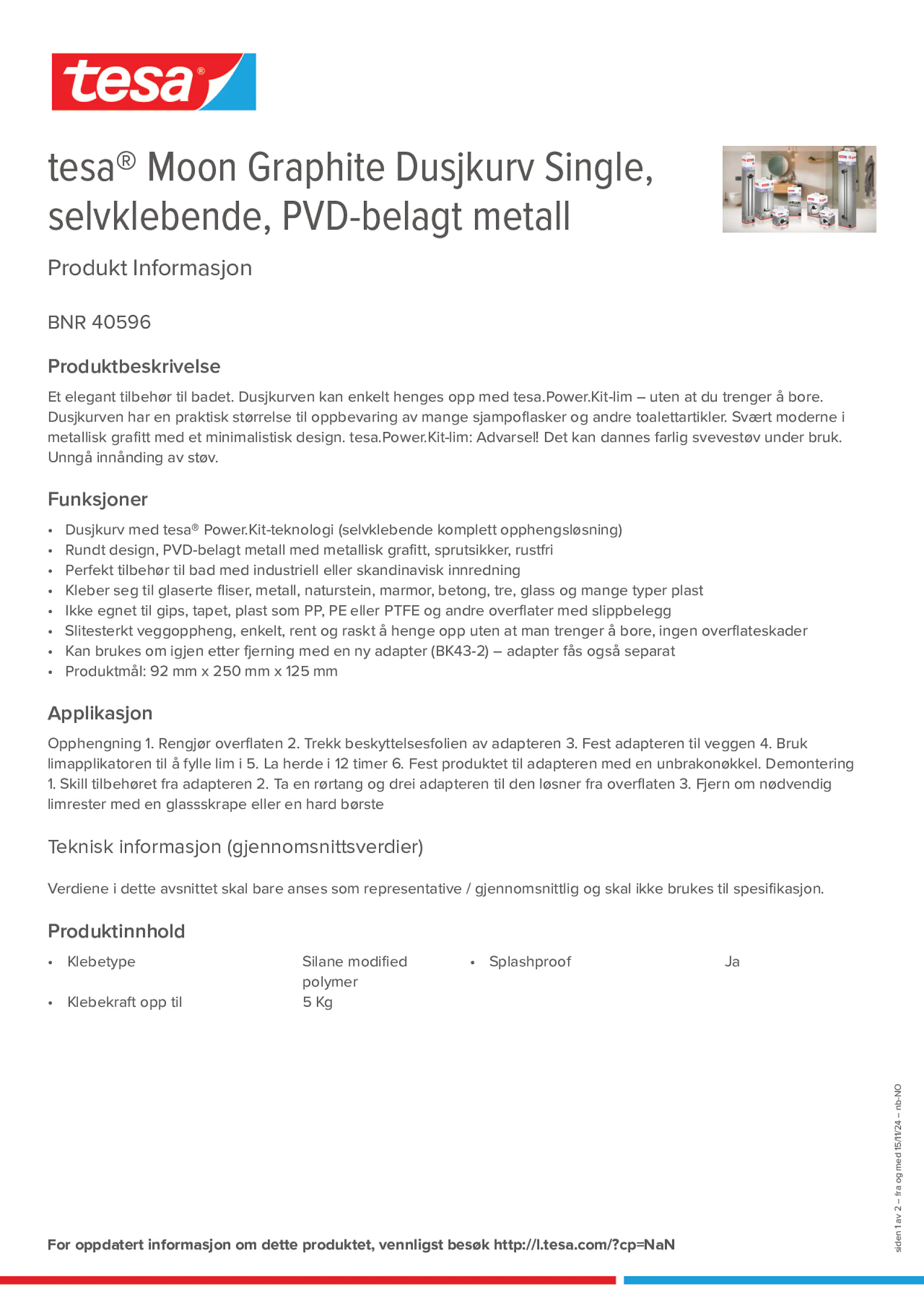 Product information_tesa® 40596_nb-NO