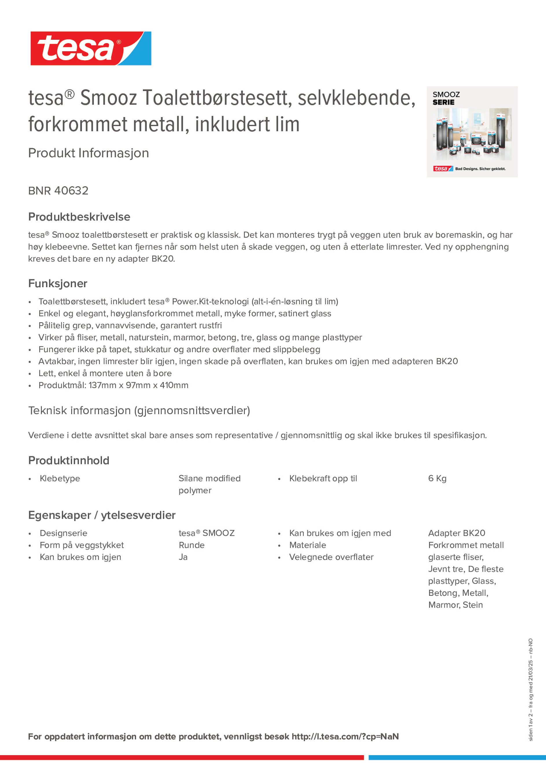 Product information_tesa® 40632_nb-NO