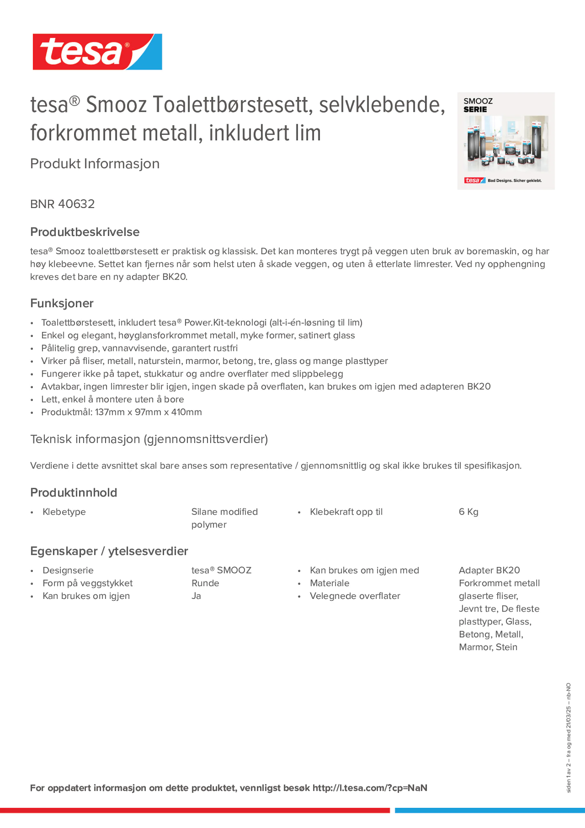 Product information_tesa® 40632_nb-NO
