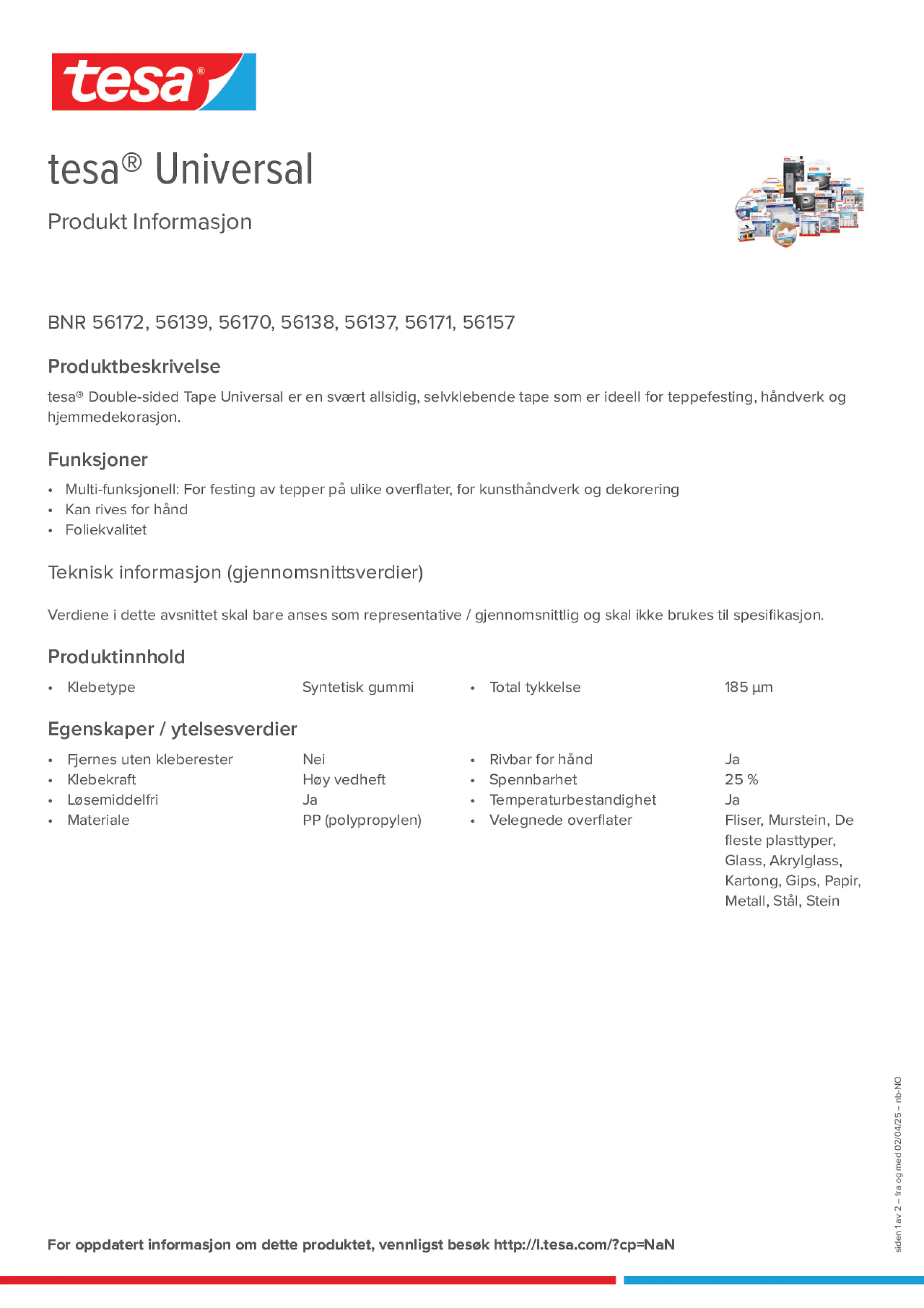 Product information_tesa® 56170_nb-NO
