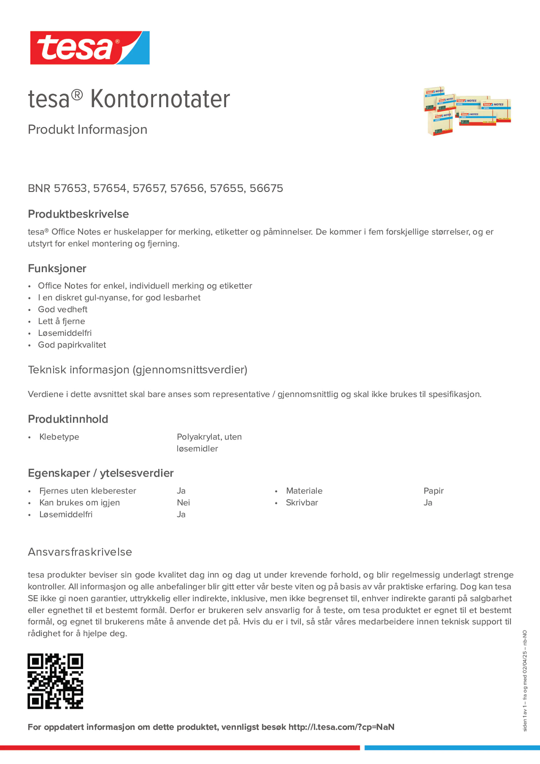 Product information_tesa® 57655_nb-NO