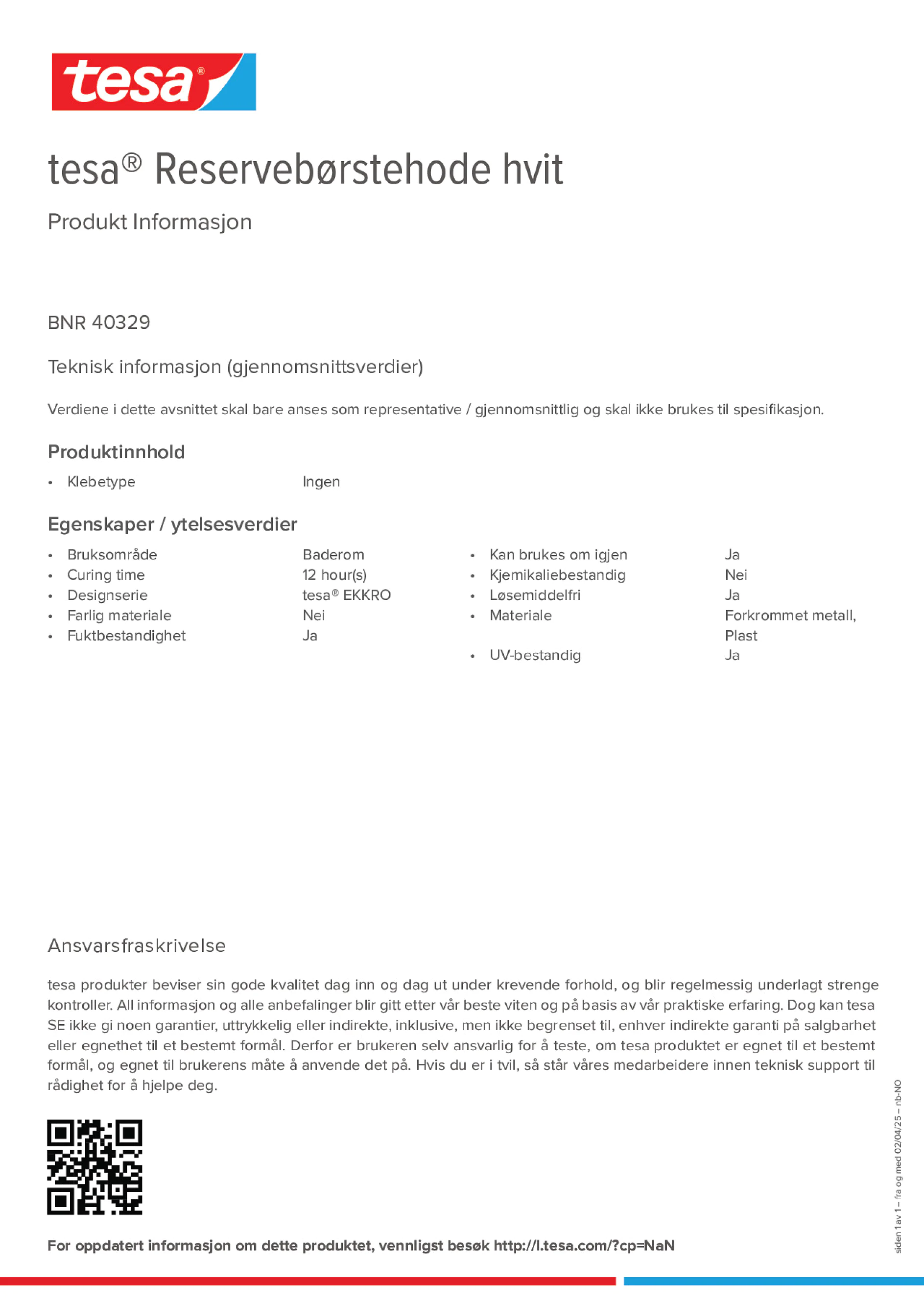 Product information_tesa® 40329_nb-NO