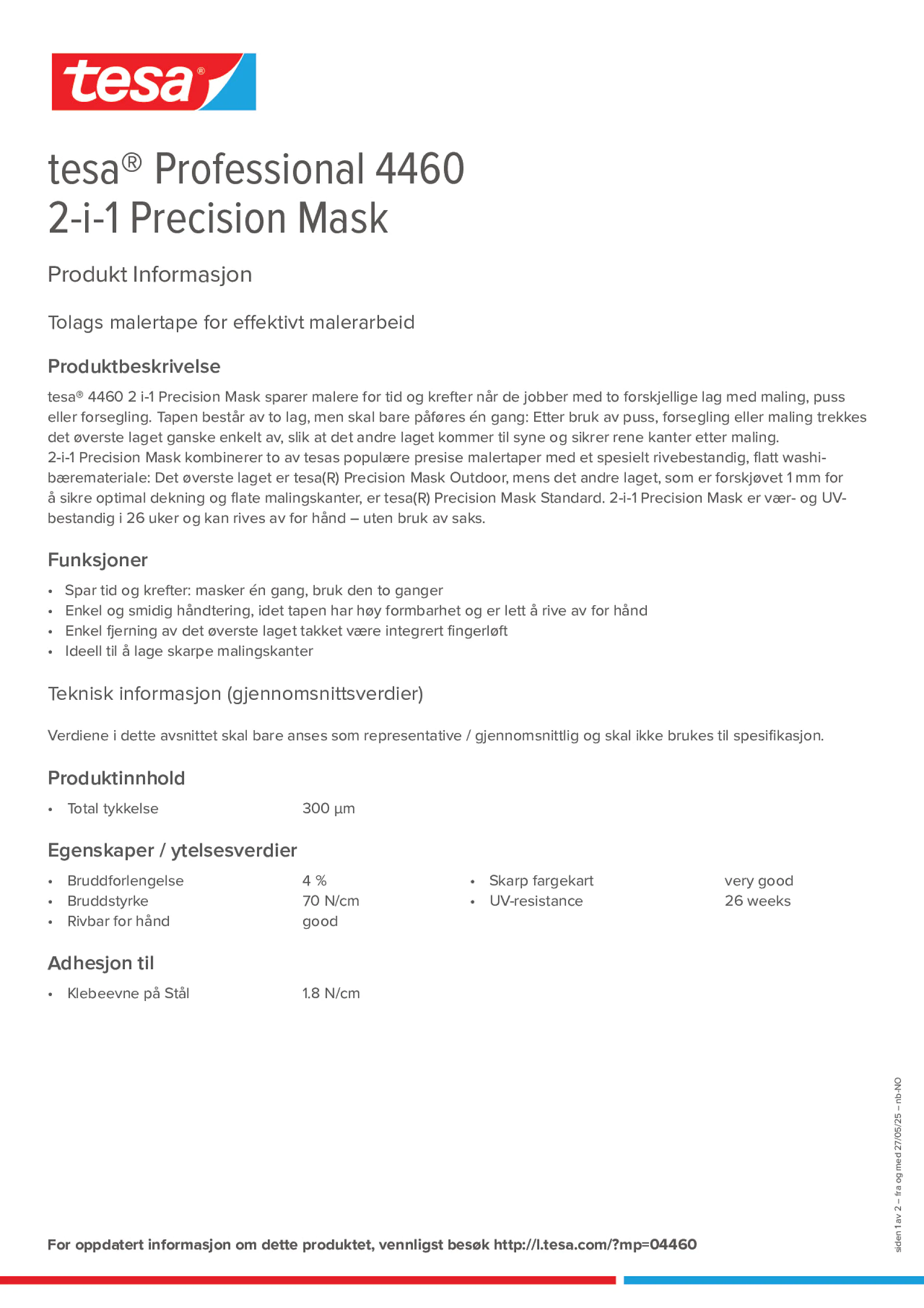 Product information_tesa® Professional 04460_nb-NO