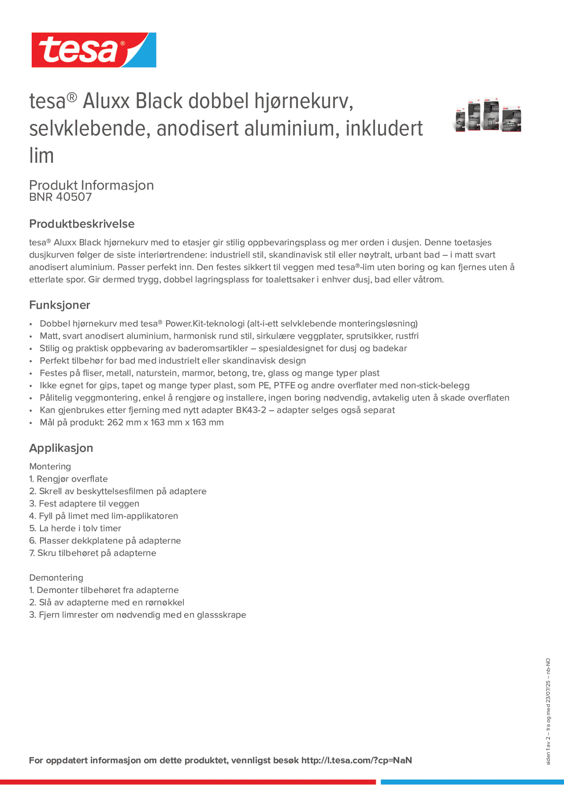 Product information_tesa® 40507_nb-NO
