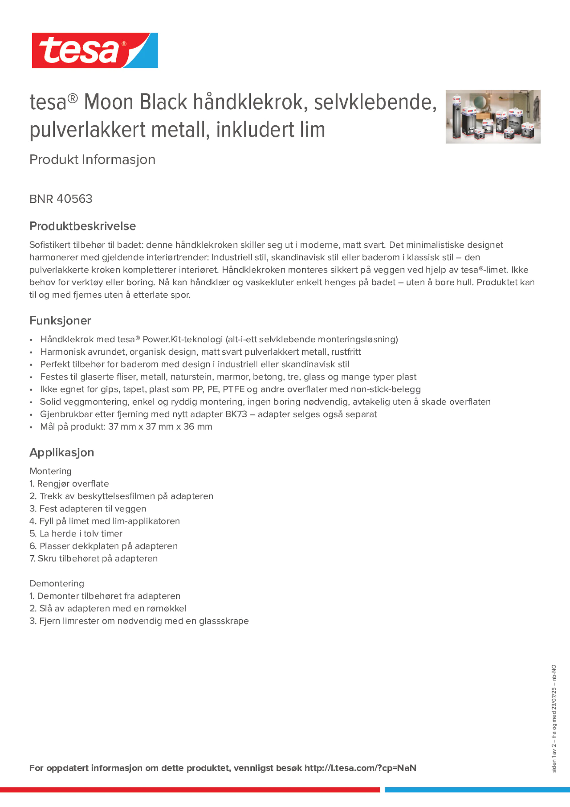Product information_tesa® 40563_nb-NO