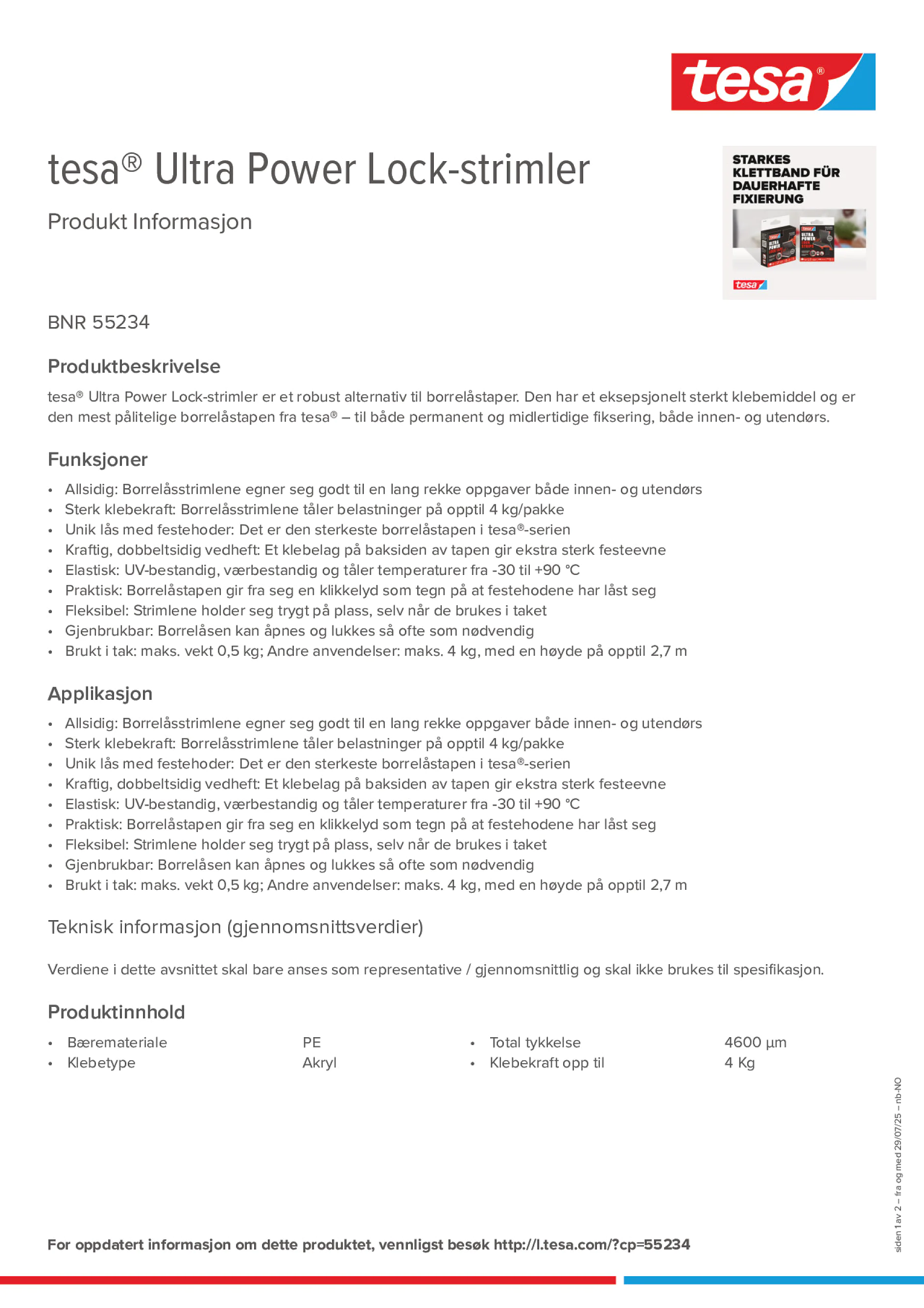 Product information_tesa® 55234_nb-NO